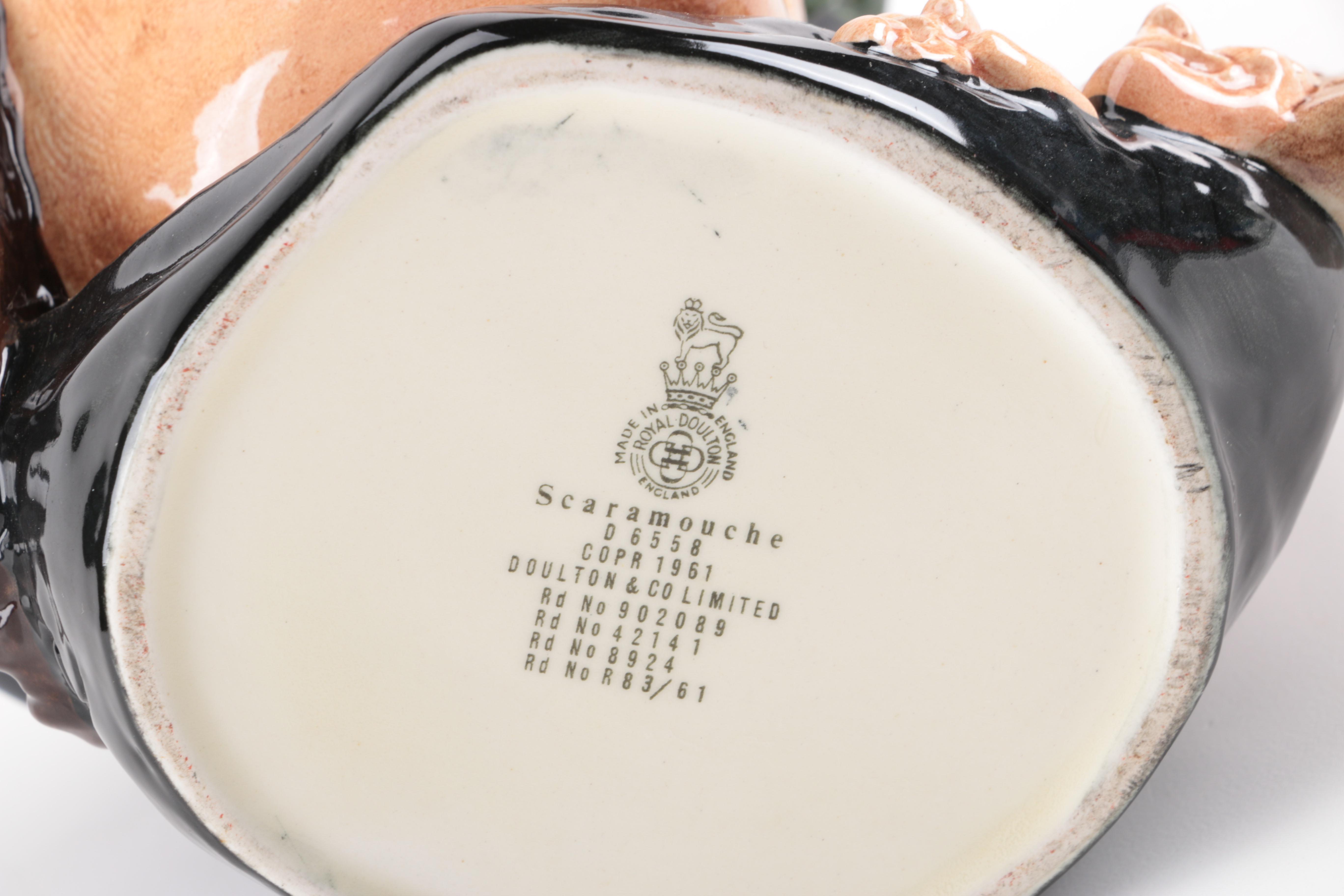 Royal Doulton "Scaramouche" Character Jug Circa 1961