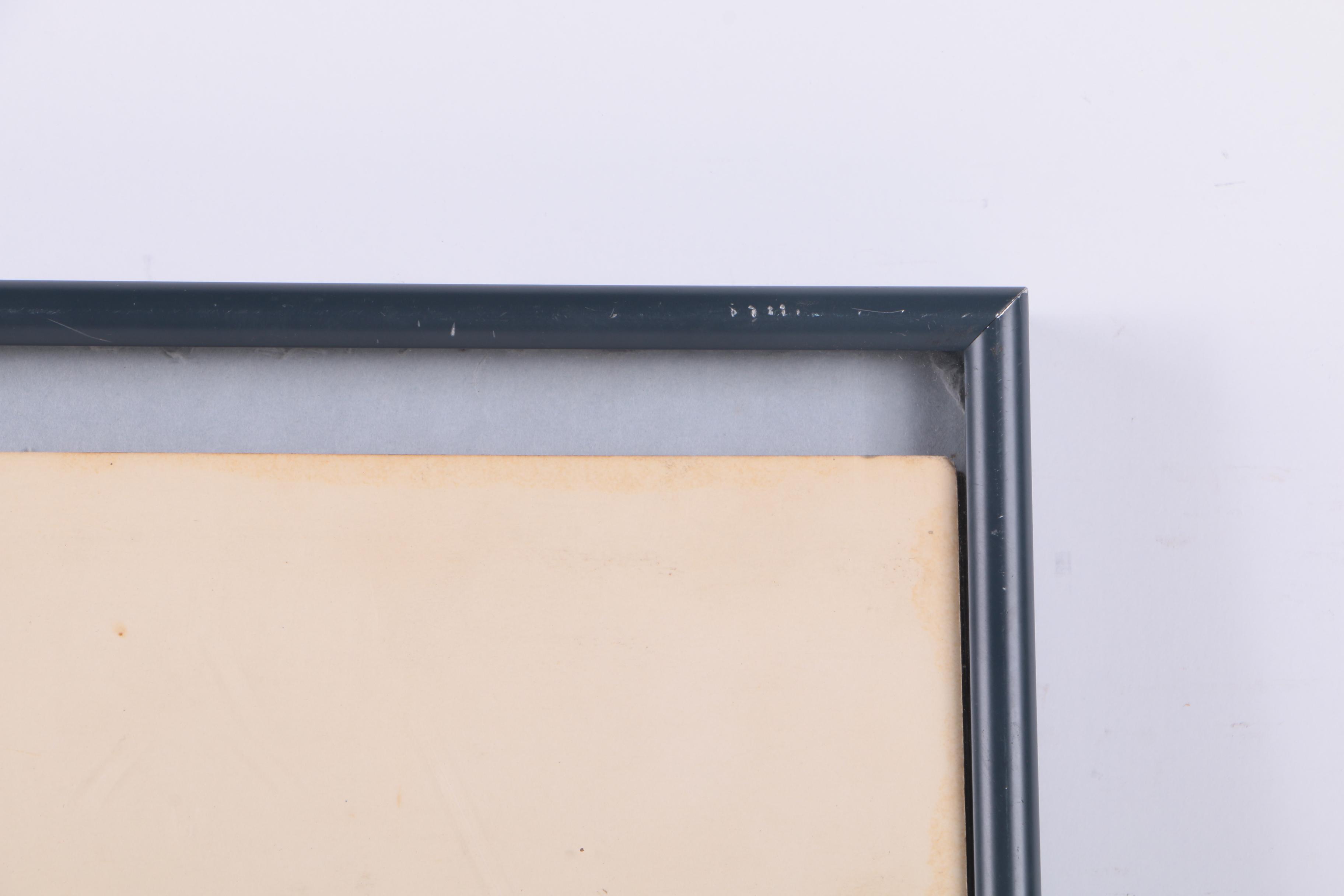 Hand Colored Lithograph Poster for a Naval War College Anniversary Exhibit