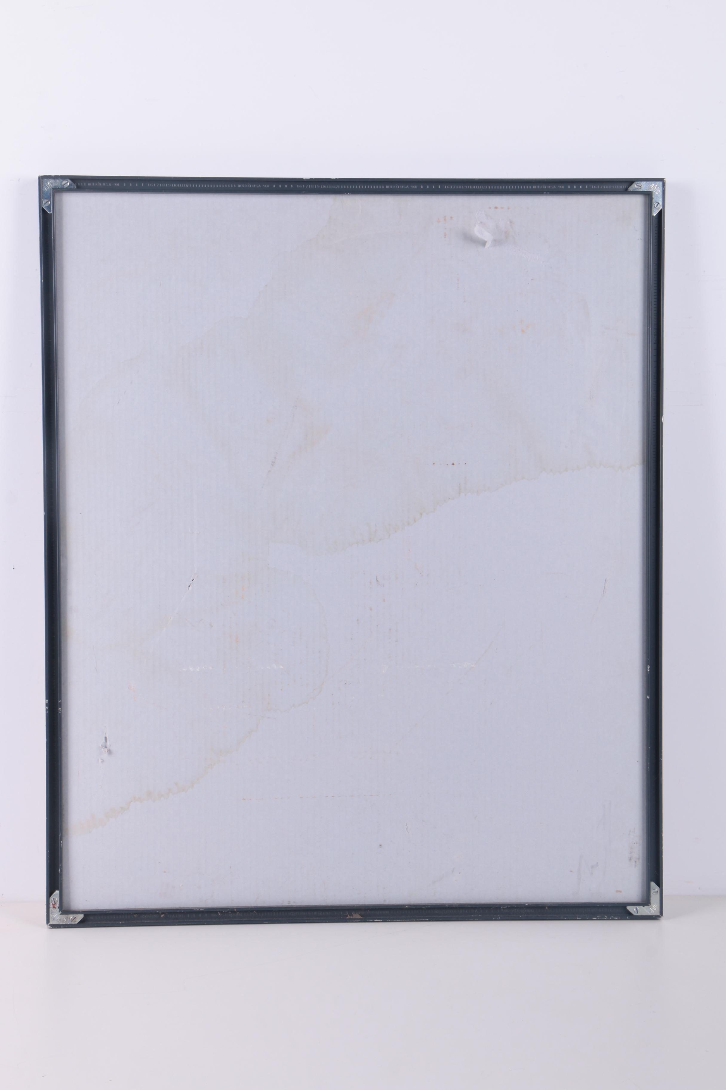 Hand Colored Lithograph Poster for a Naval War College Anniversary Exhibit