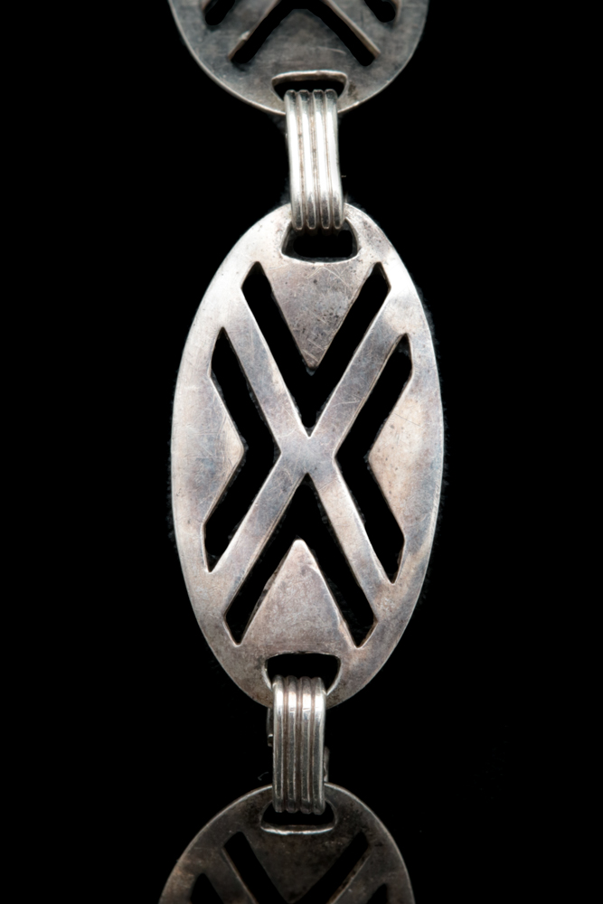 Vintage Sterling Silver Monogrammed Bracelet