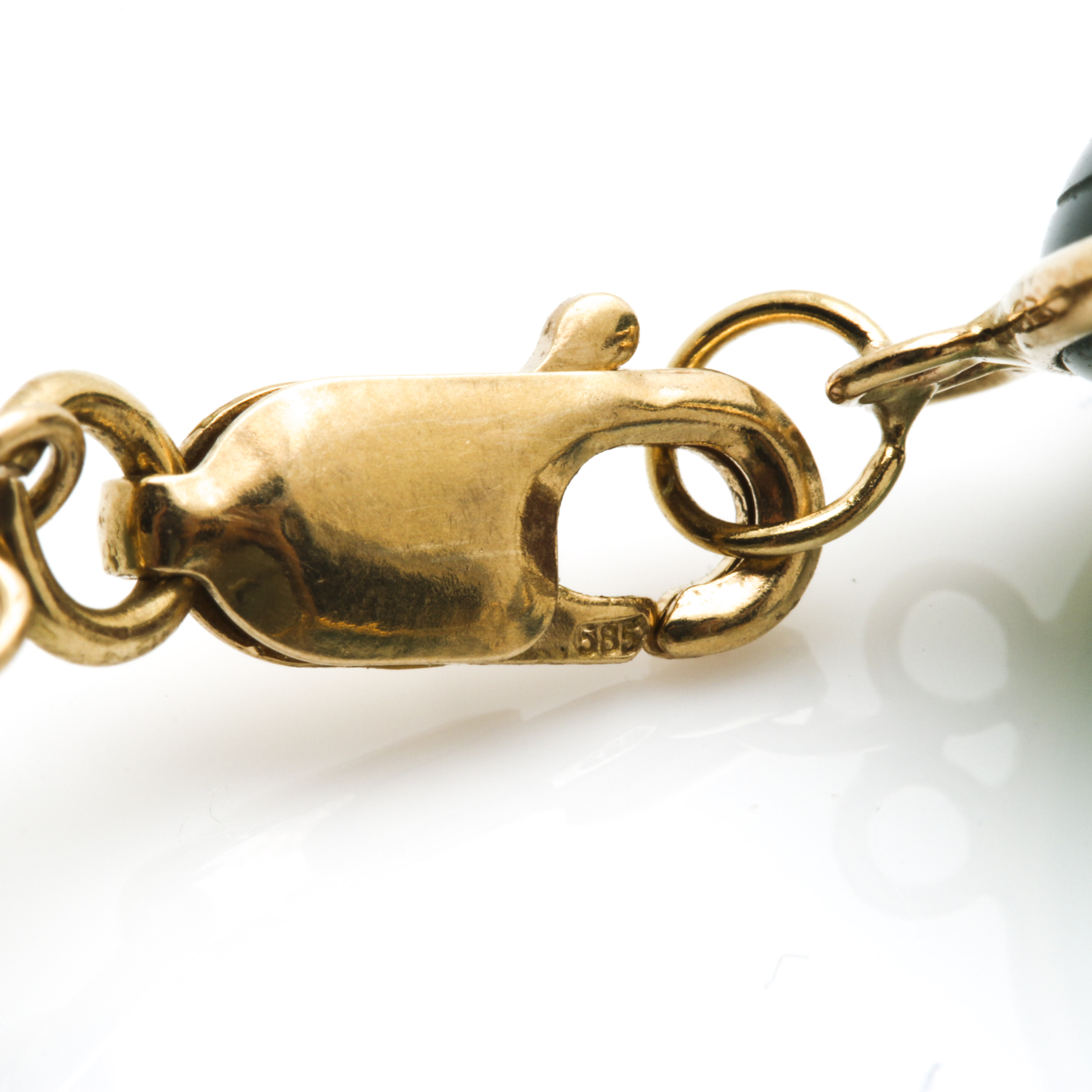 14K Yellow Gold Scarab Bracelet