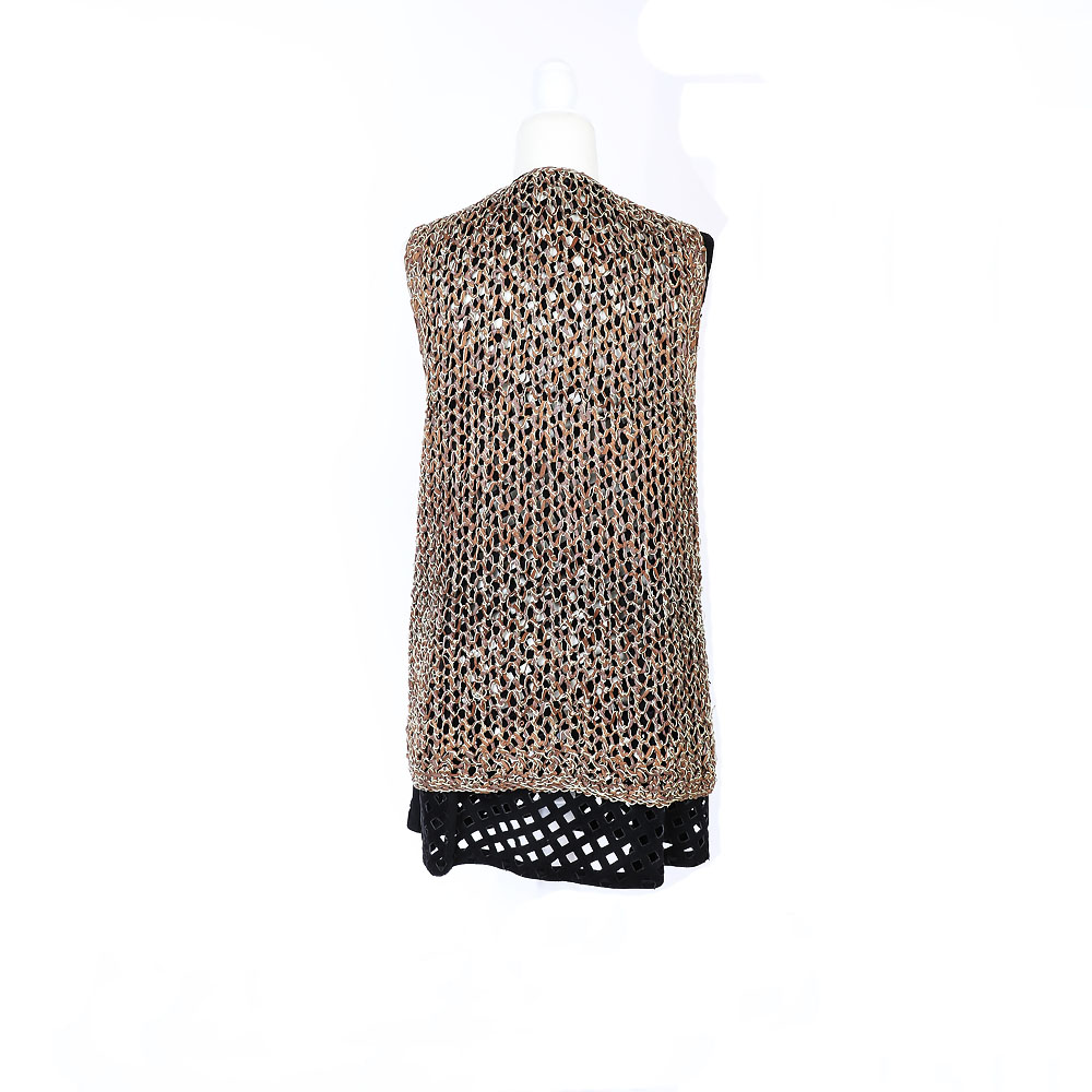 Pair of Leather and Suede Vests