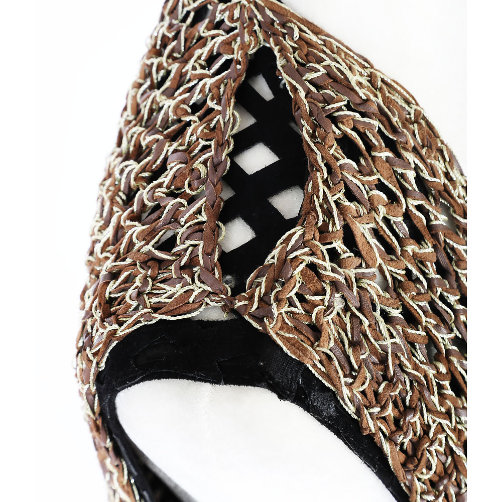 Pair of Leather and Suede Vests