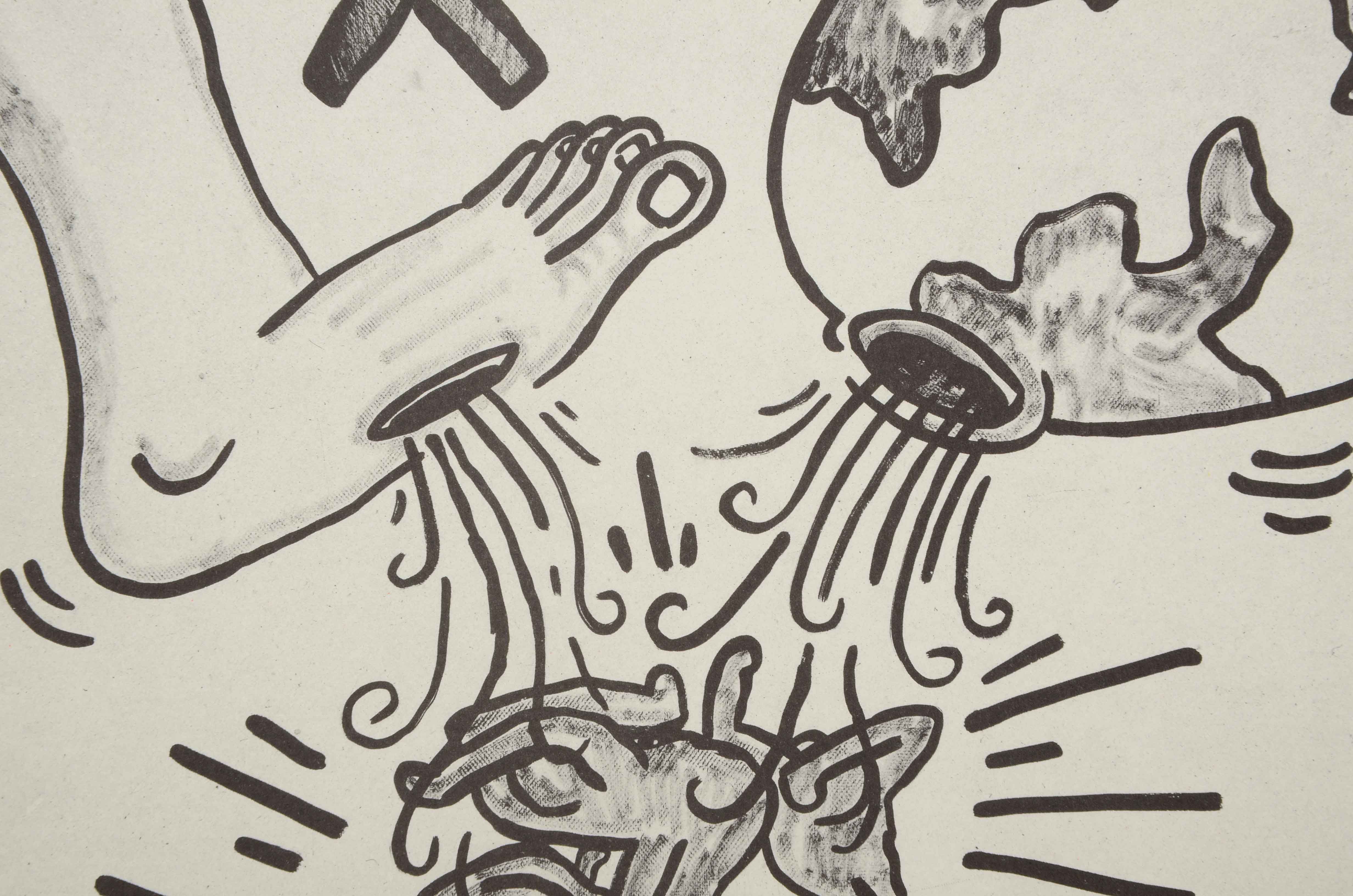 Keith Haring Limited Edition Print from "Against All Odds: 20 Drawings"