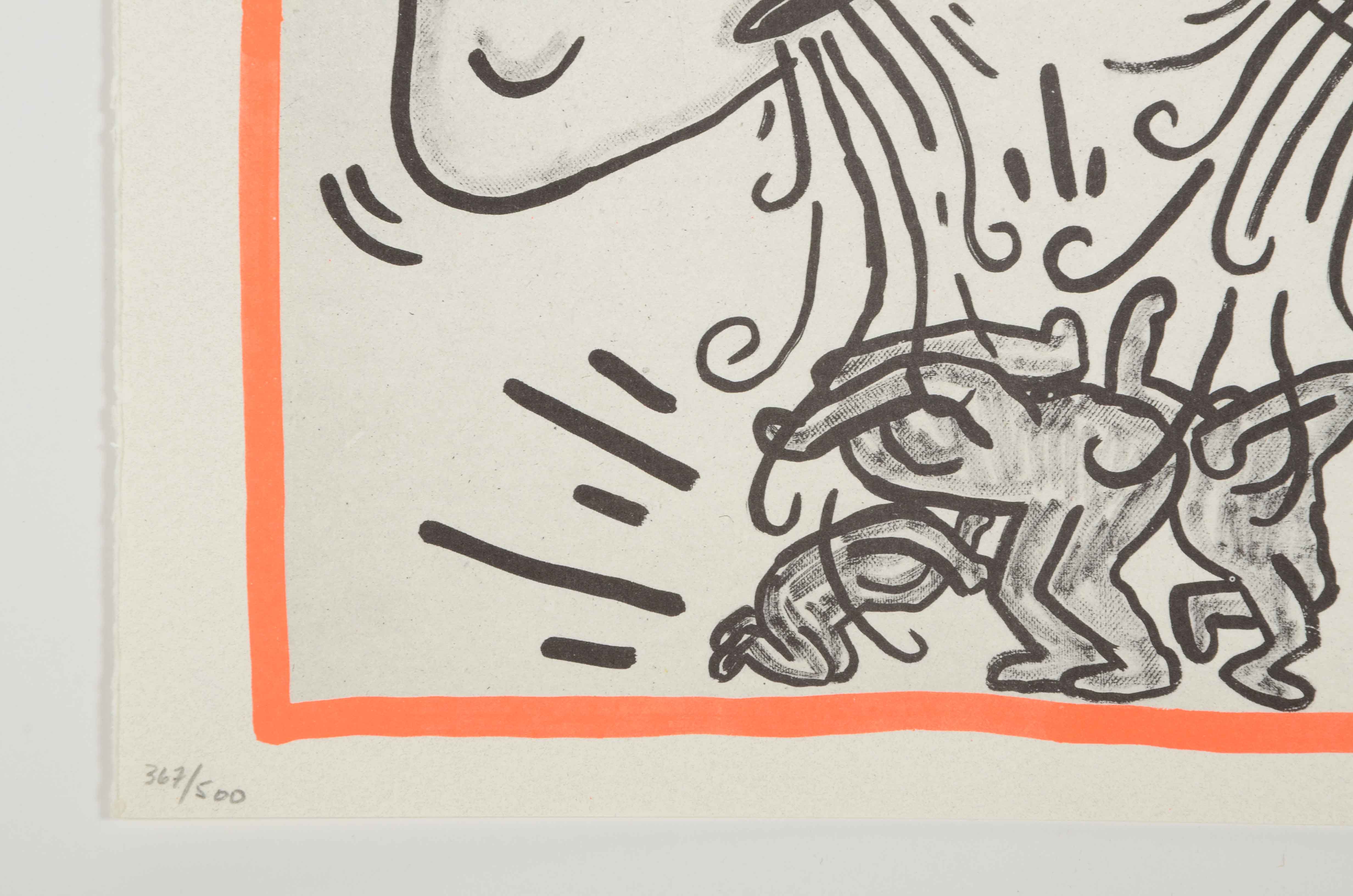 Keith Haring Limited Edition Print from "Against All Odds: 20 Drawings"