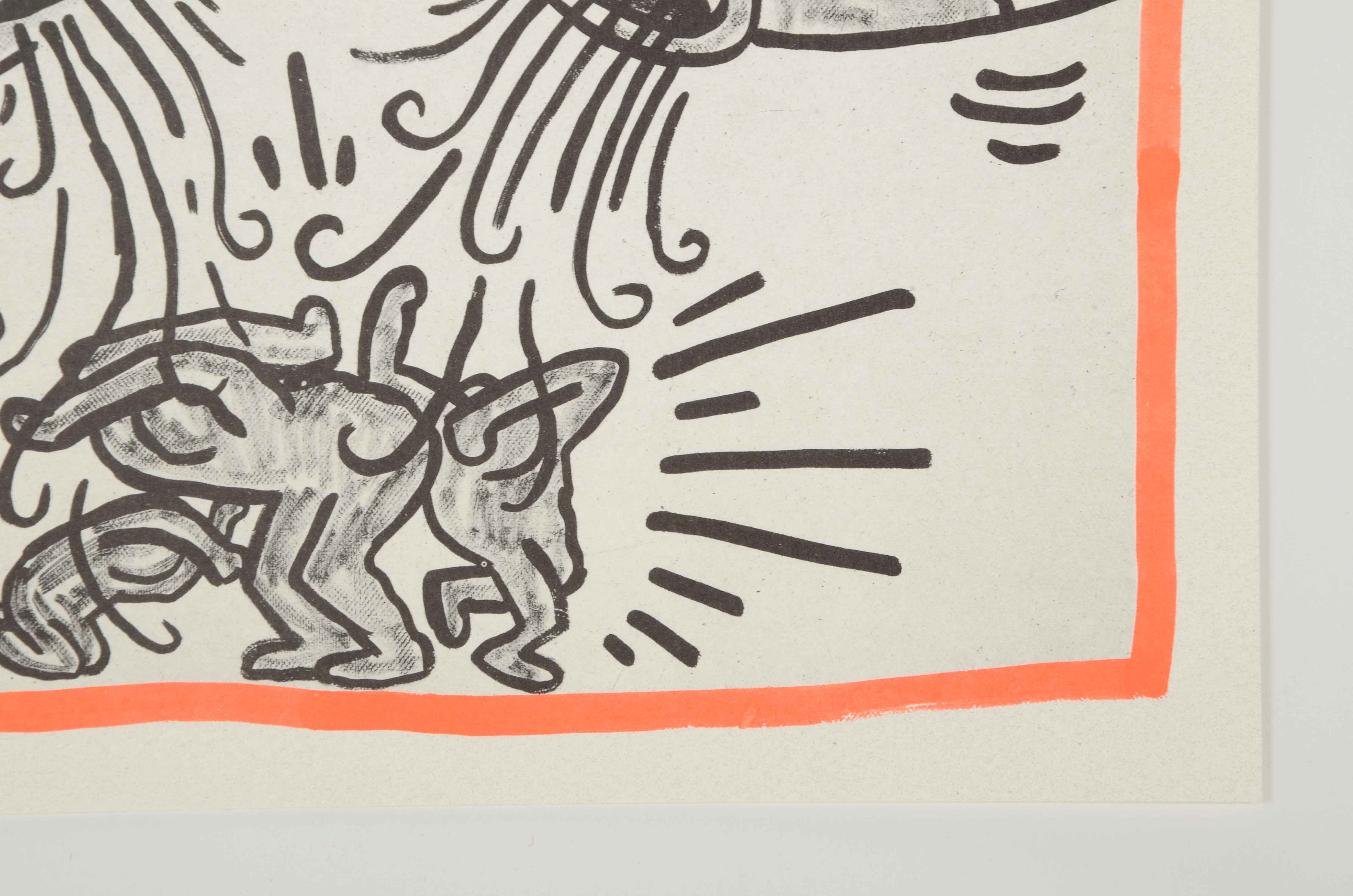 Keith Haring Limited Edition Print from "Against All Odds: 20 Drawings"