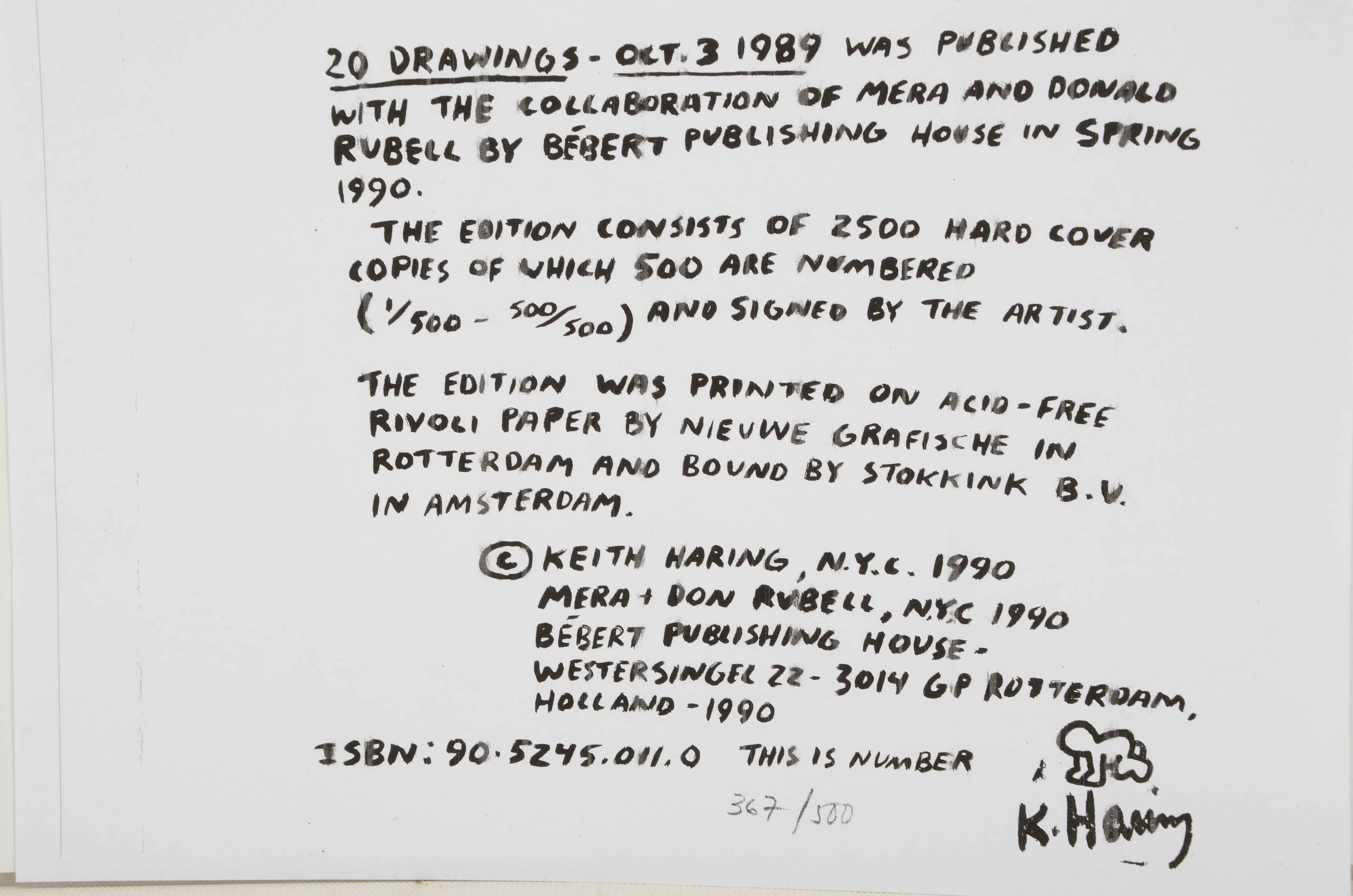 Keith Haring Limited Edition Print from "Against All Odds: 20 Drawings"