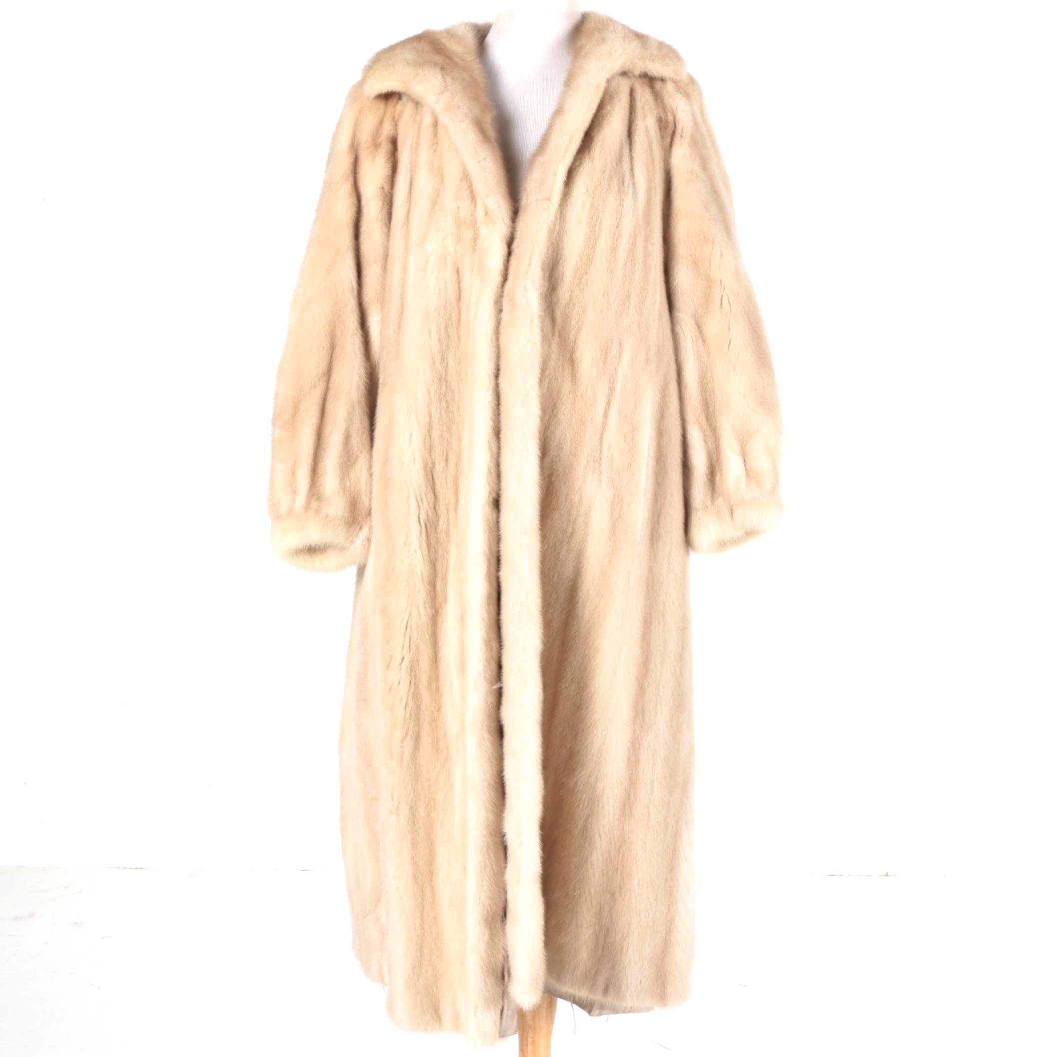 J. Galistino & Co. Full Length Blonde Mink Coat