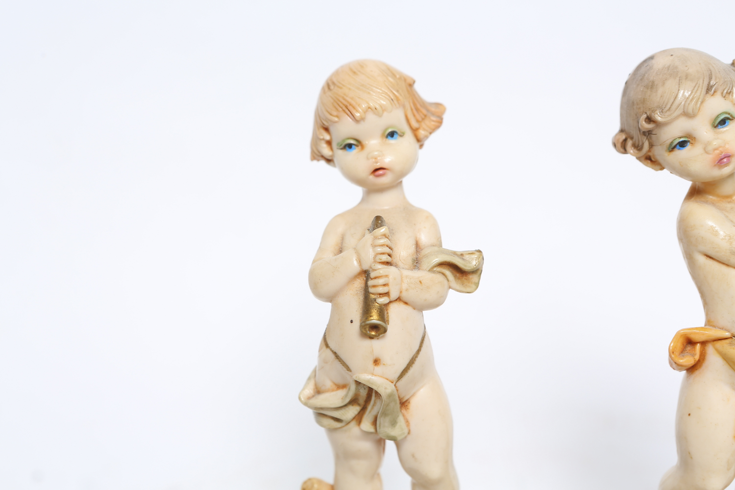 Depose Italy Cherub Figurines on Carrara Marble