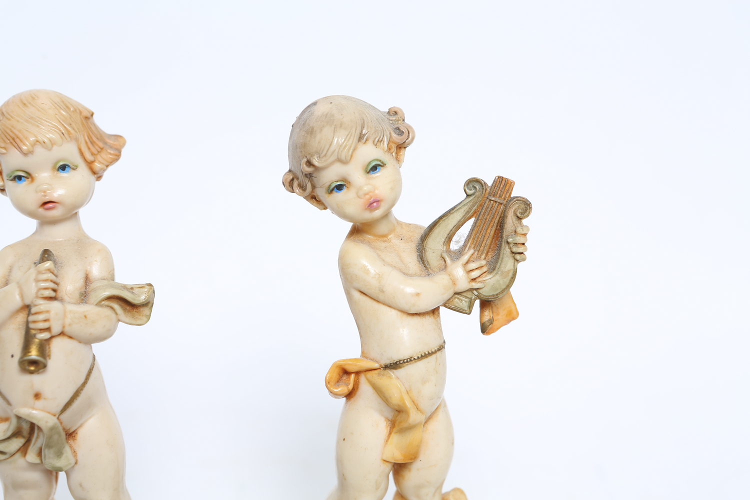 Depose Italy Cherub Figurines on Carrara Marble