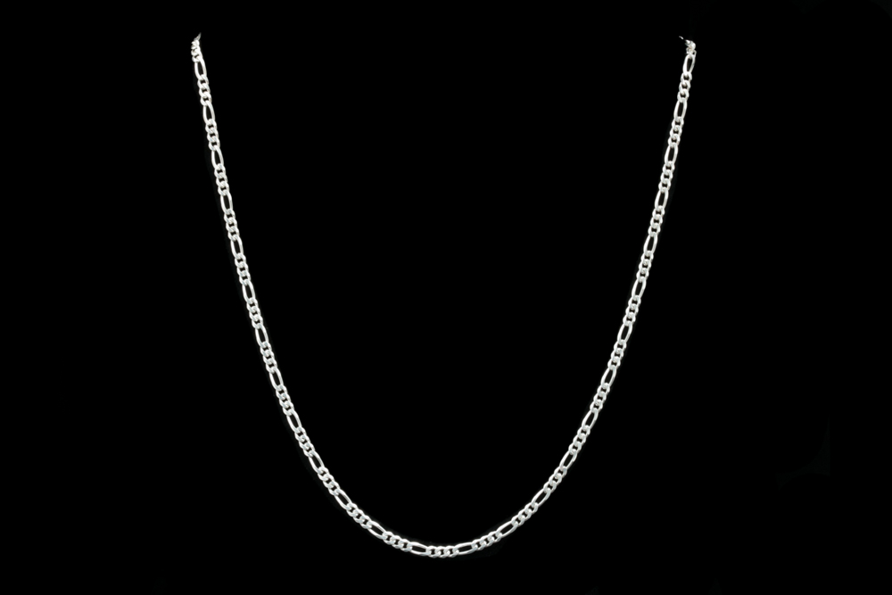 Sterling Silver Figaro Chain