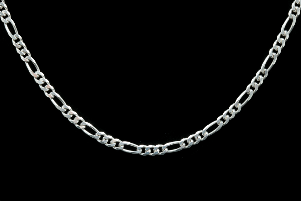 Sterling Silver Figaro Chain