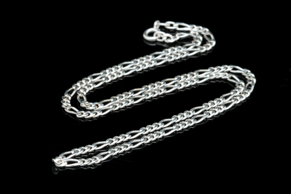 Sterling Silver Figaro Chain