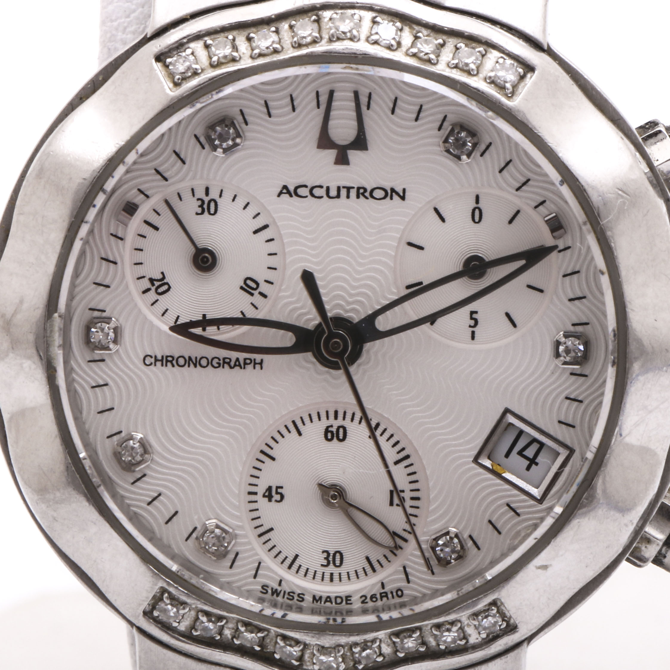 Accutron Stainless Steel Diamond Watch