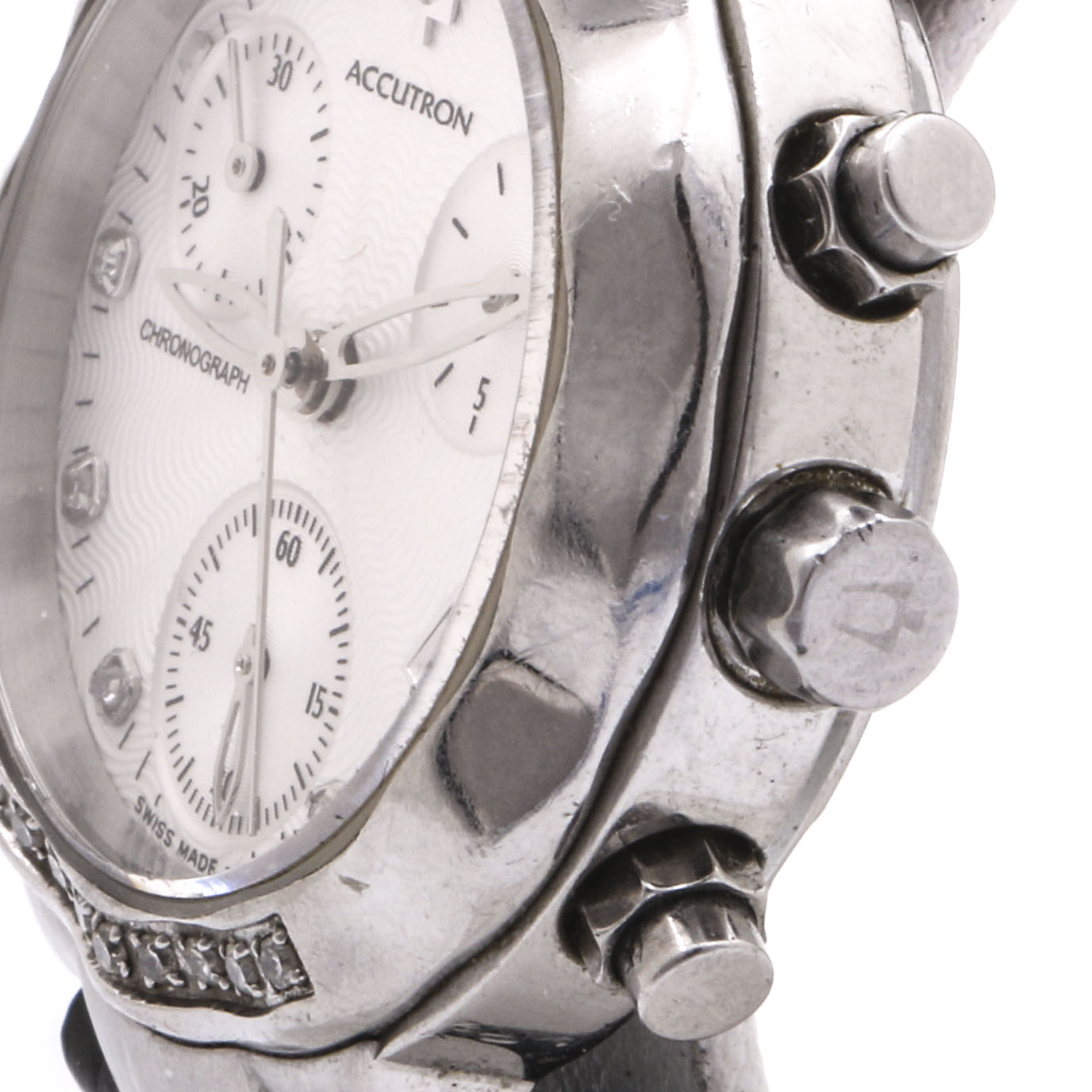 Accutron Stainless Steel Diamond Watch