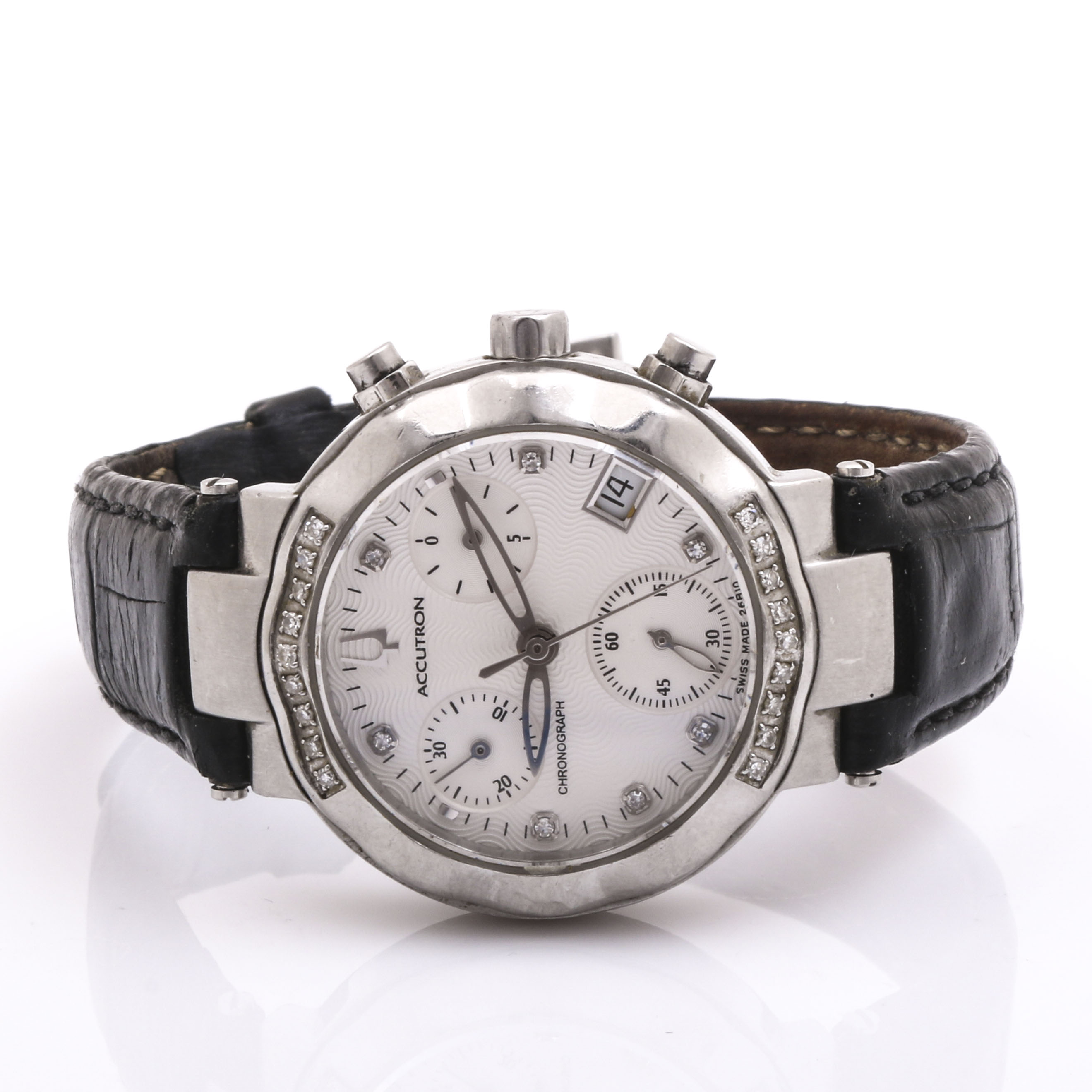 Accutron Stainless Steel Diamond Watch