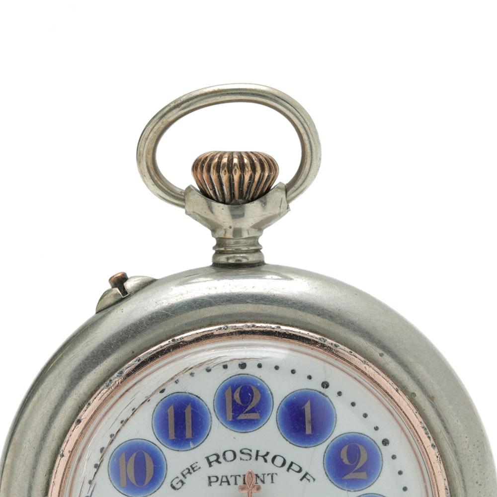 Gre Roskopf Patent Tri-Tone Pocket Watch