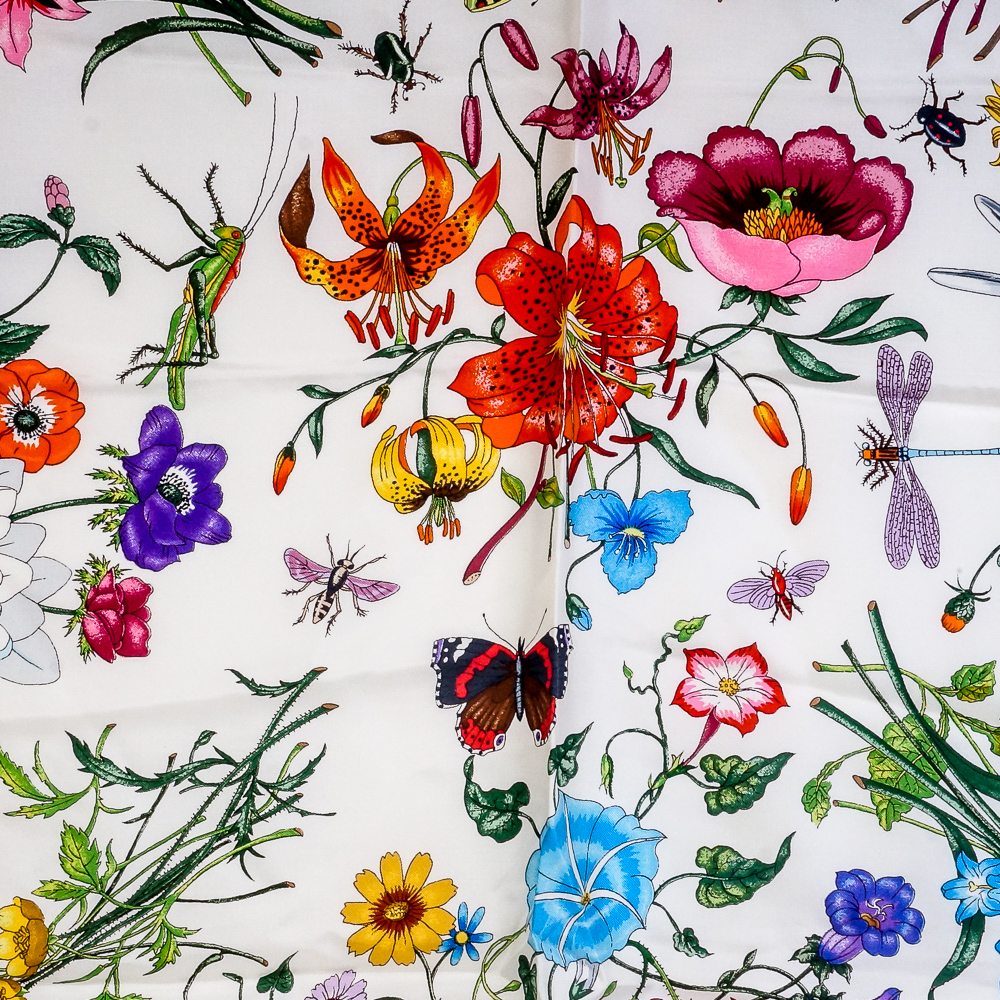 Vittorio Accornero for Gucci Italian Silk Scarf