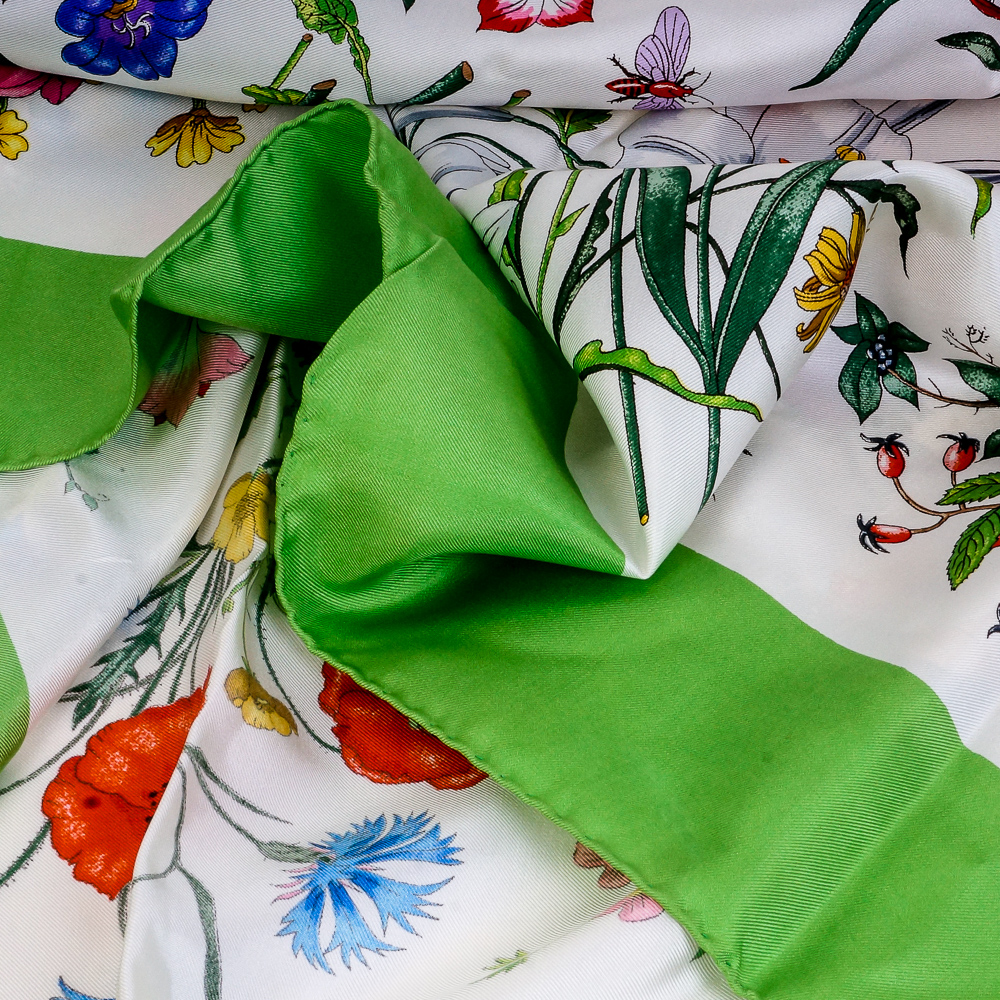 Vittorio Accornero for Gucci Italian Silk Scarf