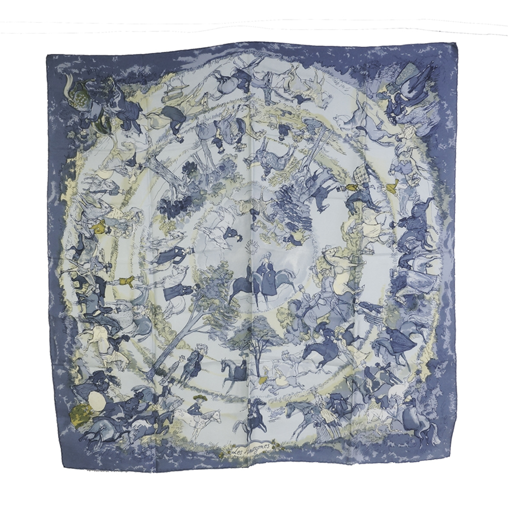 Hermés Silk Scarf in "Les Amazones" Pattern