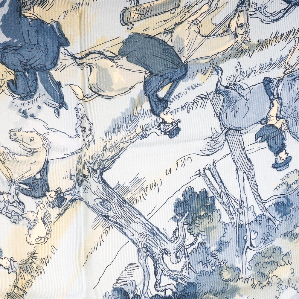 Hermés Silk Scarf in "Les Amazones" Pattern