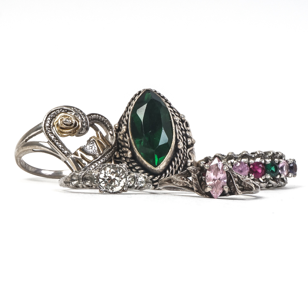 Collection of Sterling Silver Rings