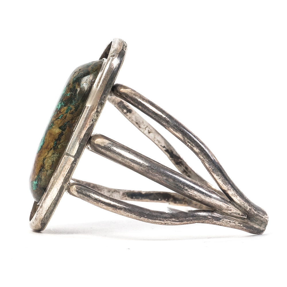 Sterling Silver and Turquoise Split Cuff