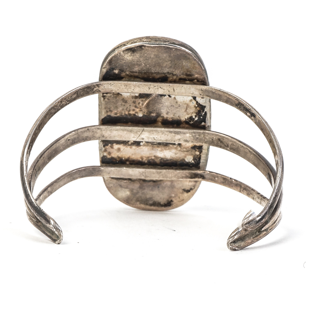 Sterling Silver and Turquoise Split Cuff