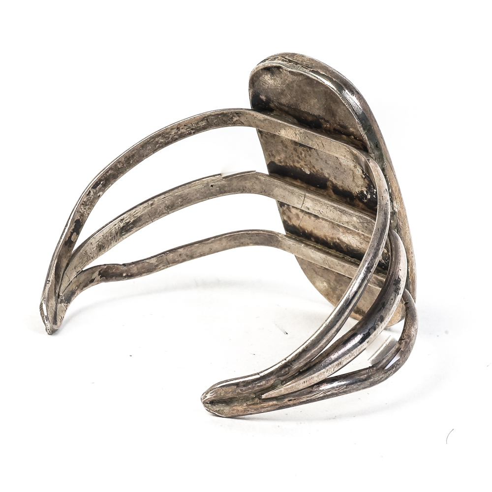 Sterling Silver and Turquoise Split Cuff