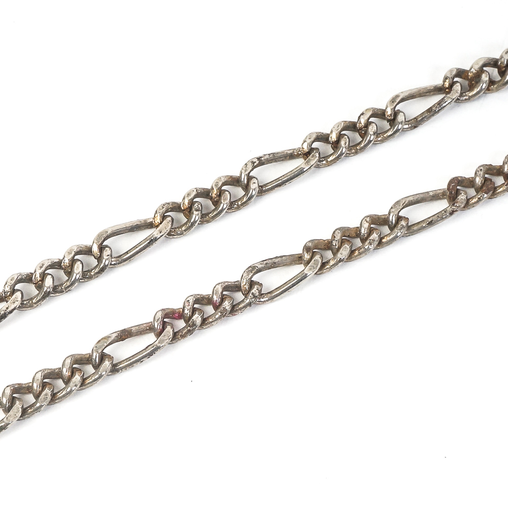 Native American Style Sterling Silver and Turquoise Pendant Necklace