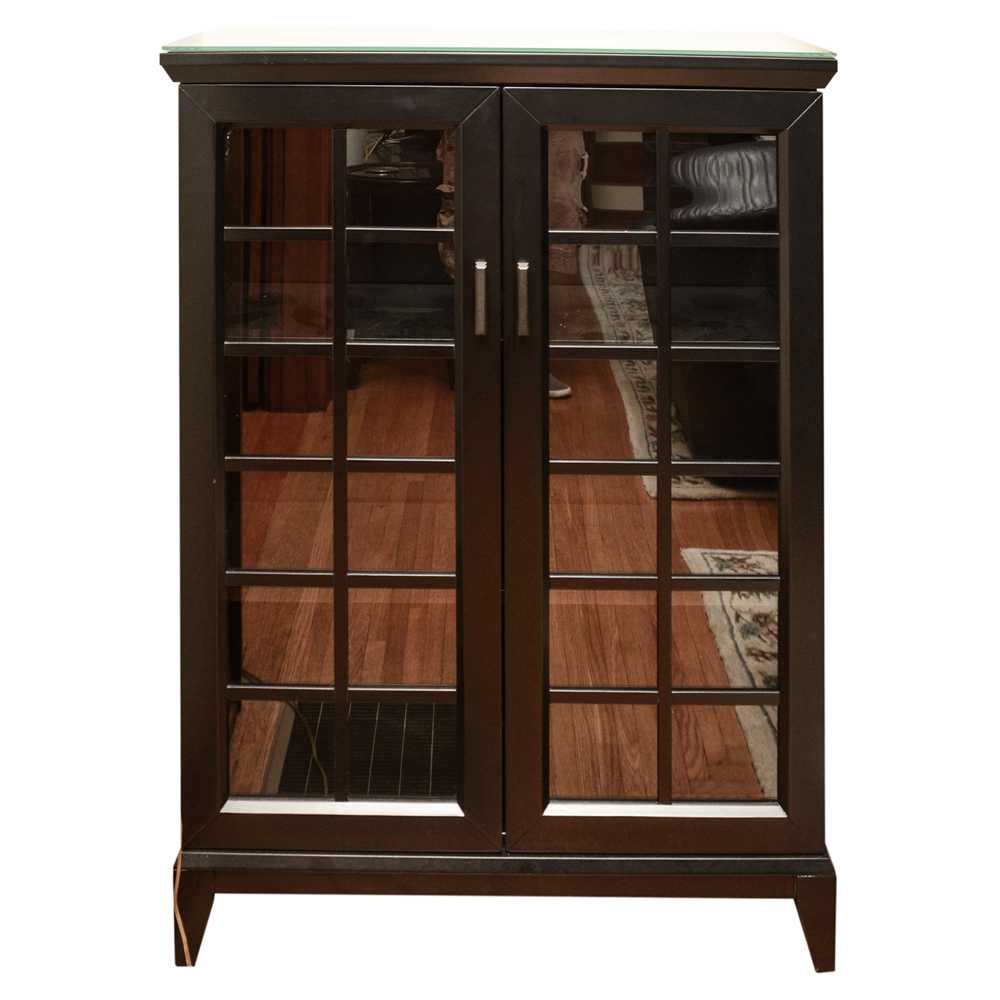 Crate and Barrel Wooden Display Cabinet