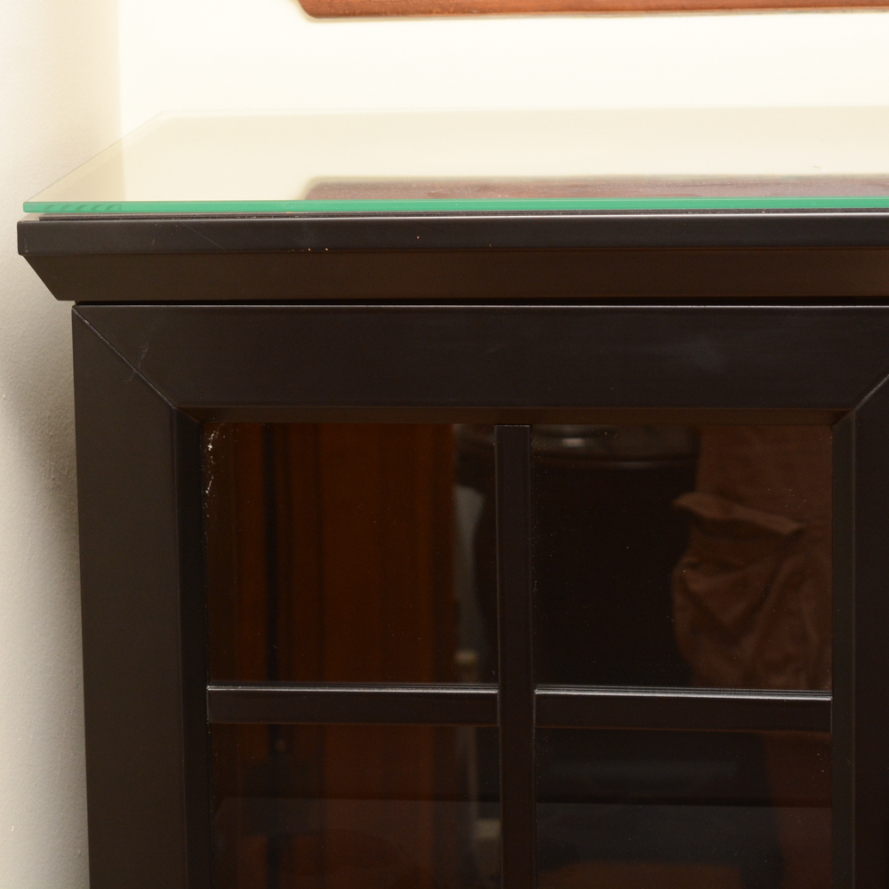 Crate and Barrel Wooden Display Cabinet