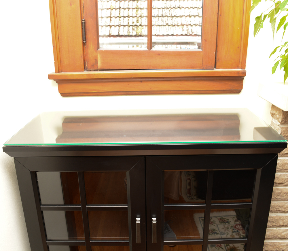 Crate and Barrel Wooden Display Cabinet