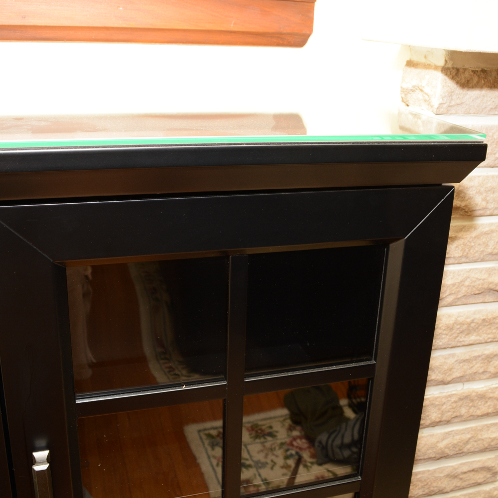 Crate and Barrel Wooden Display Cabinet