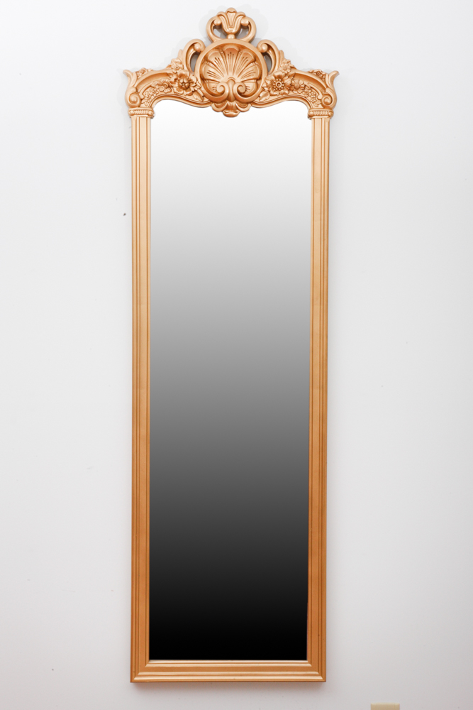 Vintage Rococo Revival Entry Mirror and Table