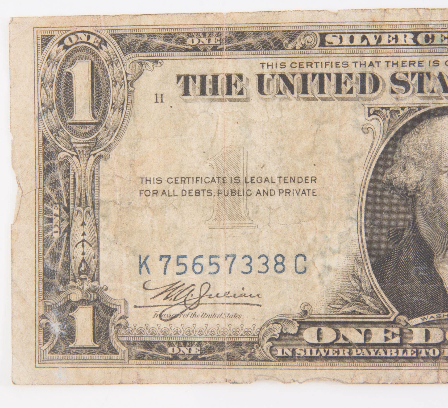 Series 1935 One Dollar Silver Certificate