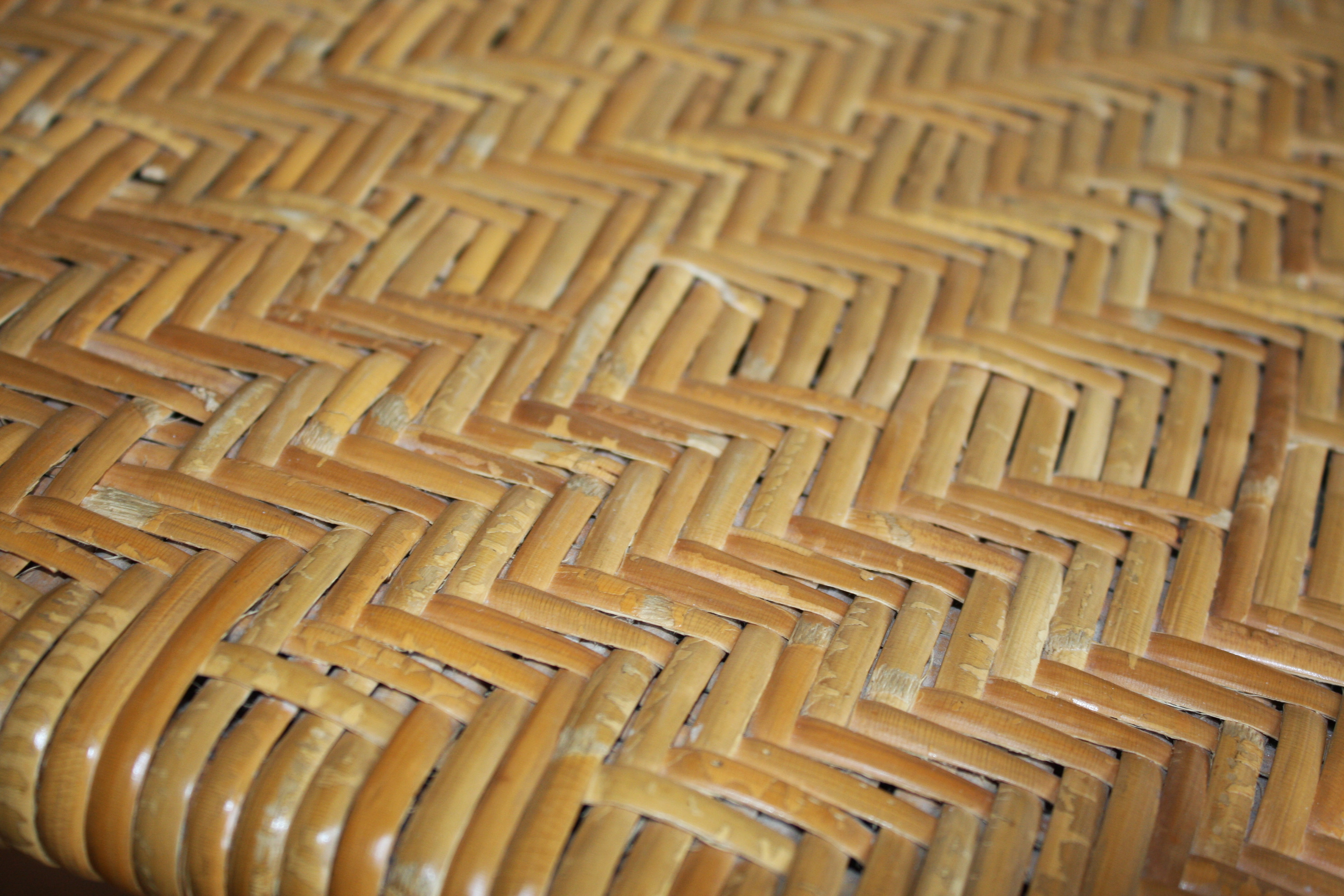 Oak Corner High-Chair with Herringbone Woven Cane Seat