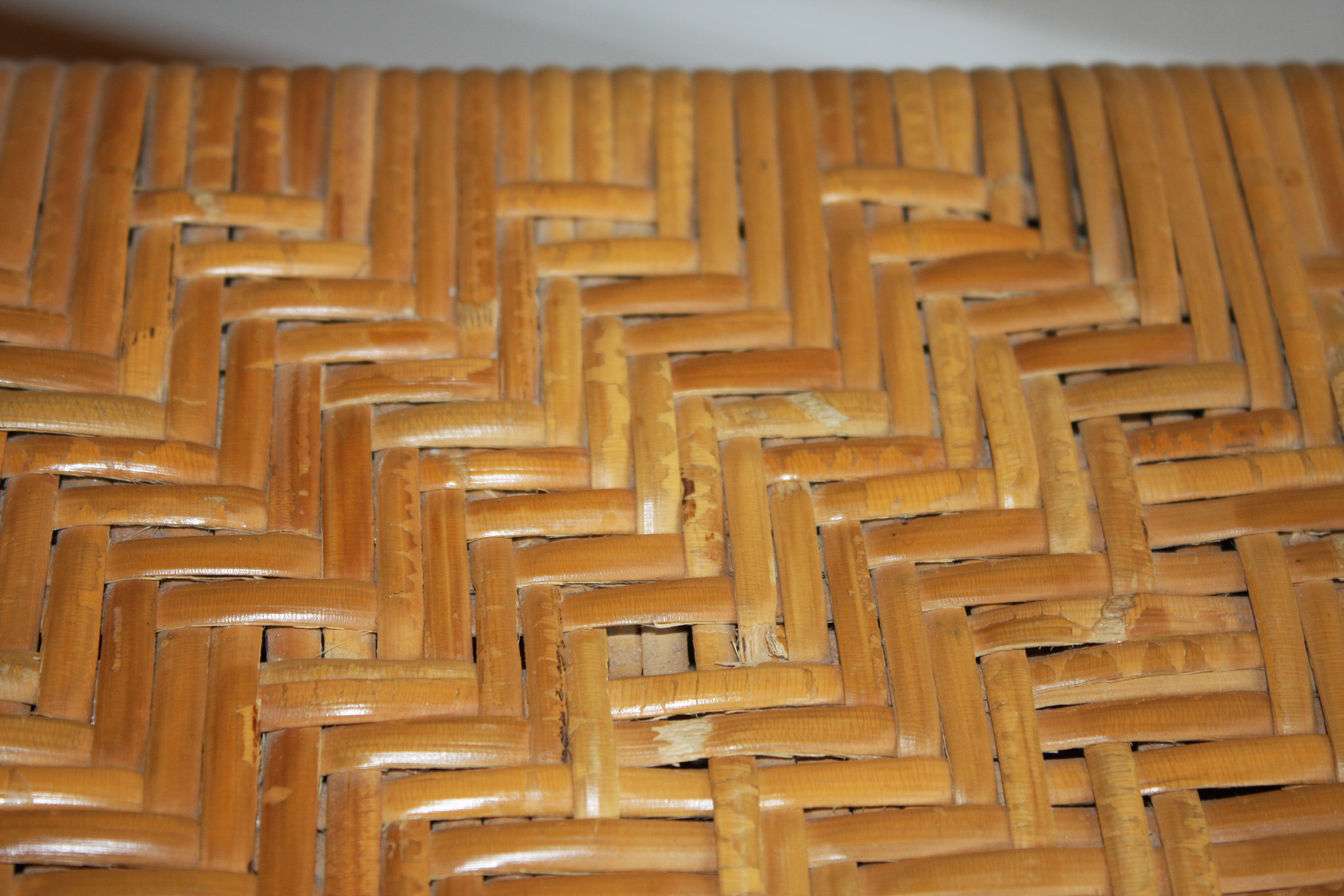 Oak Corner High-Chair with Herringbone Woven Cane Seat