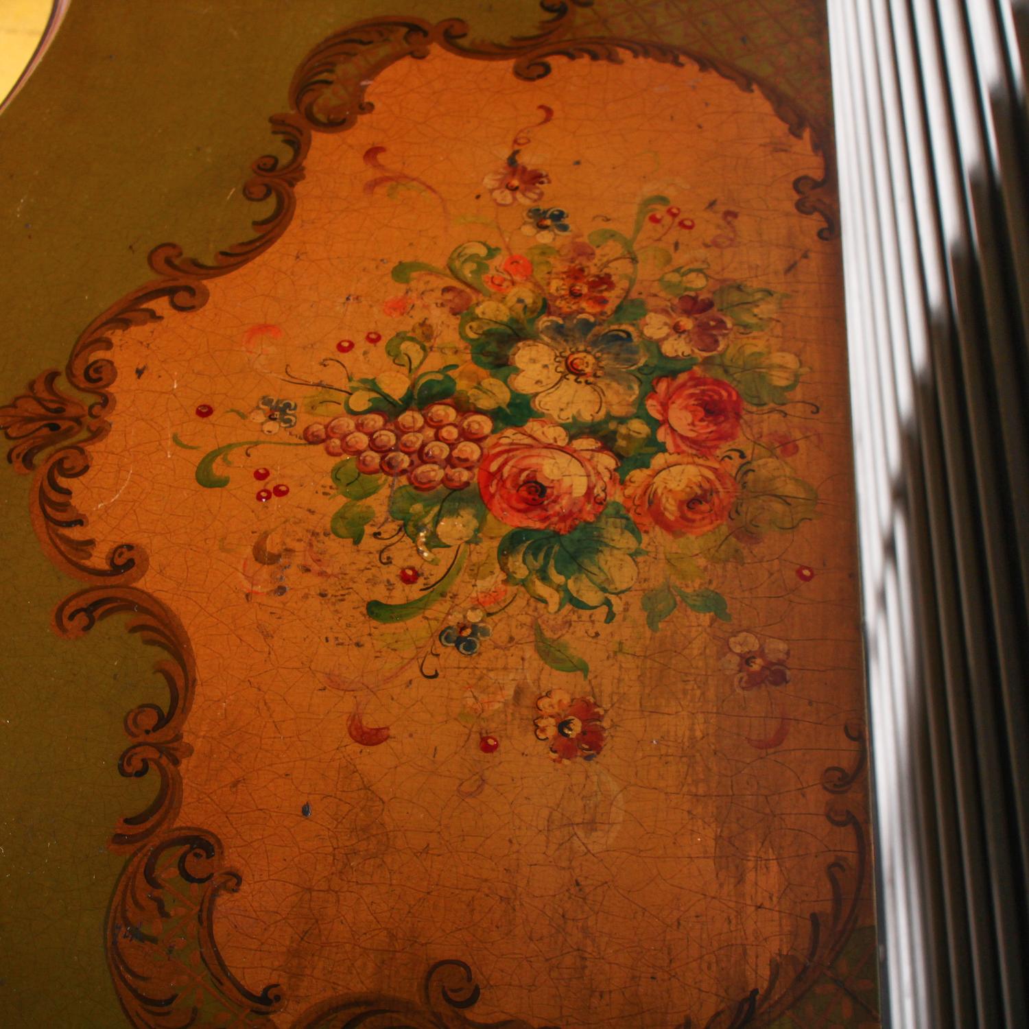 Vintage Reproduction of Decorative Hand Painted Chest of Drawers