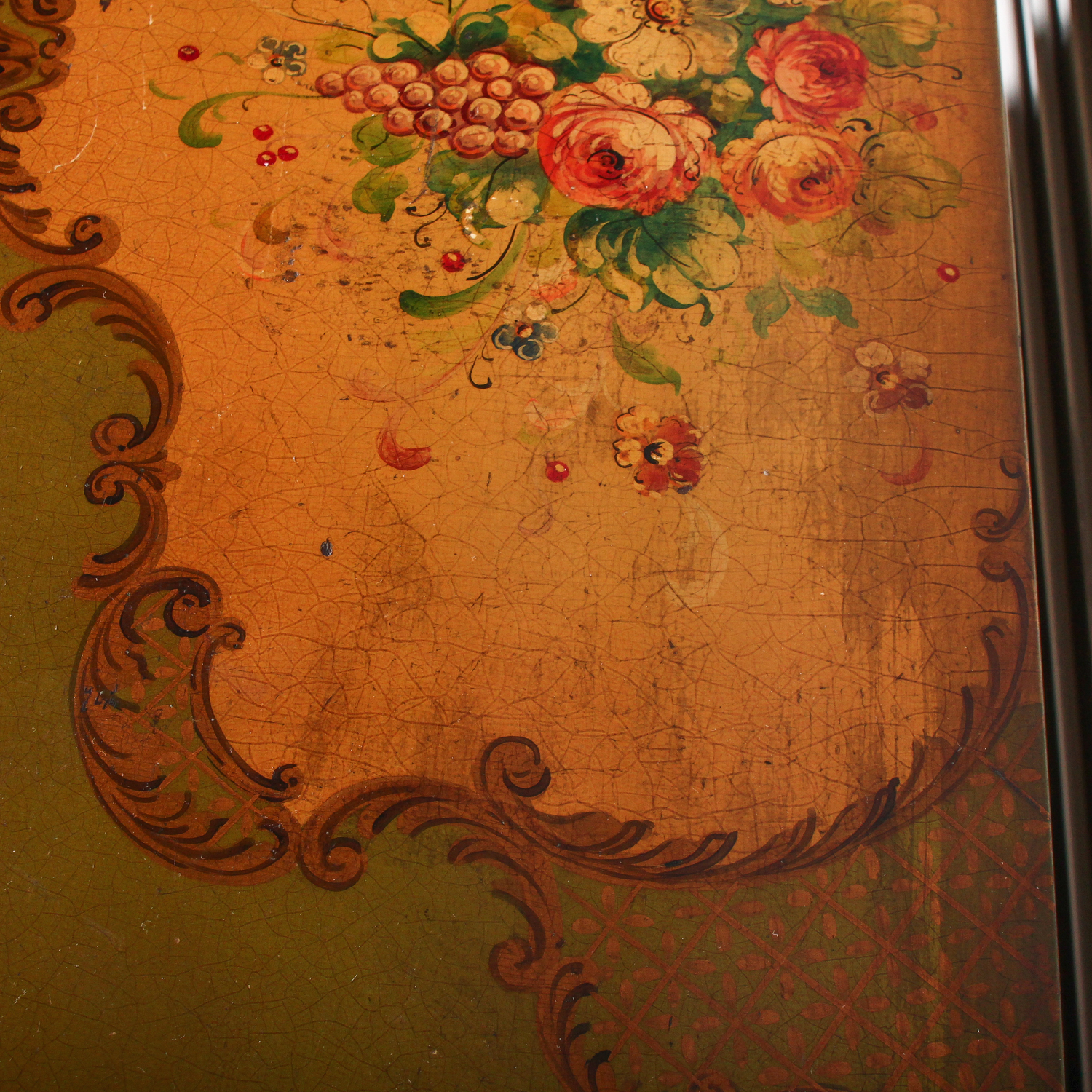 Vintage Reproduction of Decorative Hand Painted Chest of Drawers
