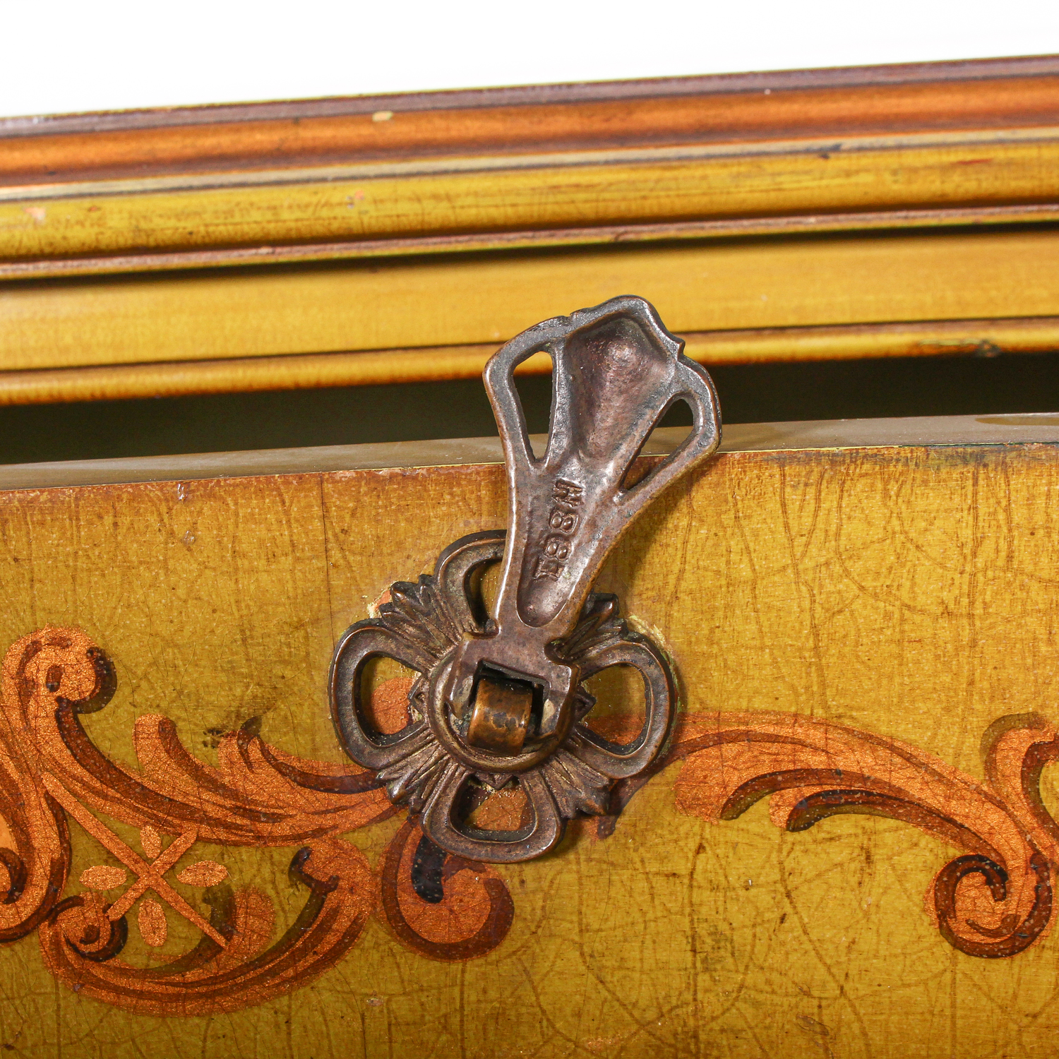 Vintage Reproduction of Decorative Hand Painted Chest of Drawers