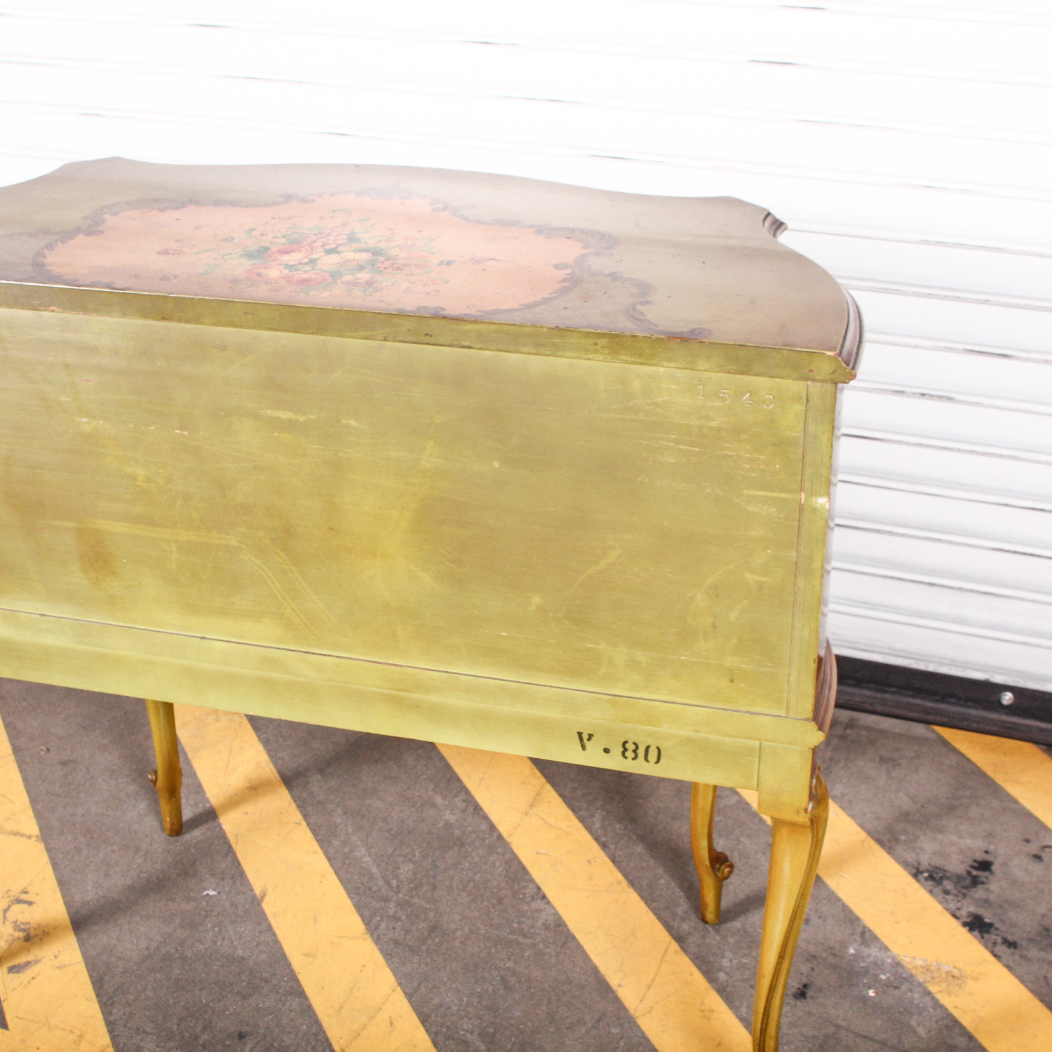 Vintage Reproduction of Decorative Hand Painted Chest of Drawers