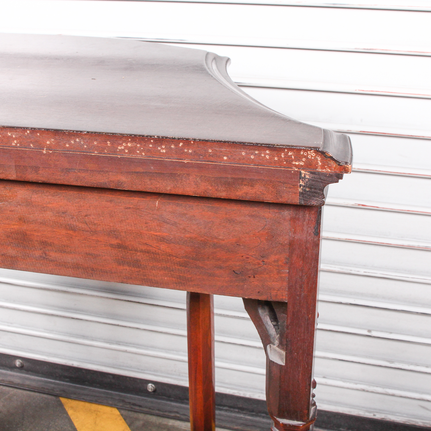 Console Table with Intricately Carved Apron