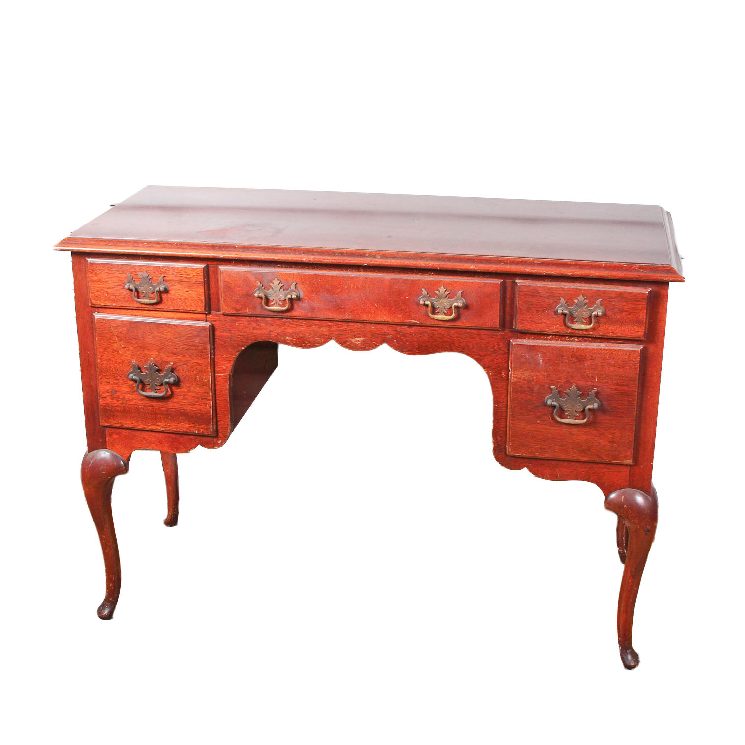 Vintage French Provincial Style Wooden Desk