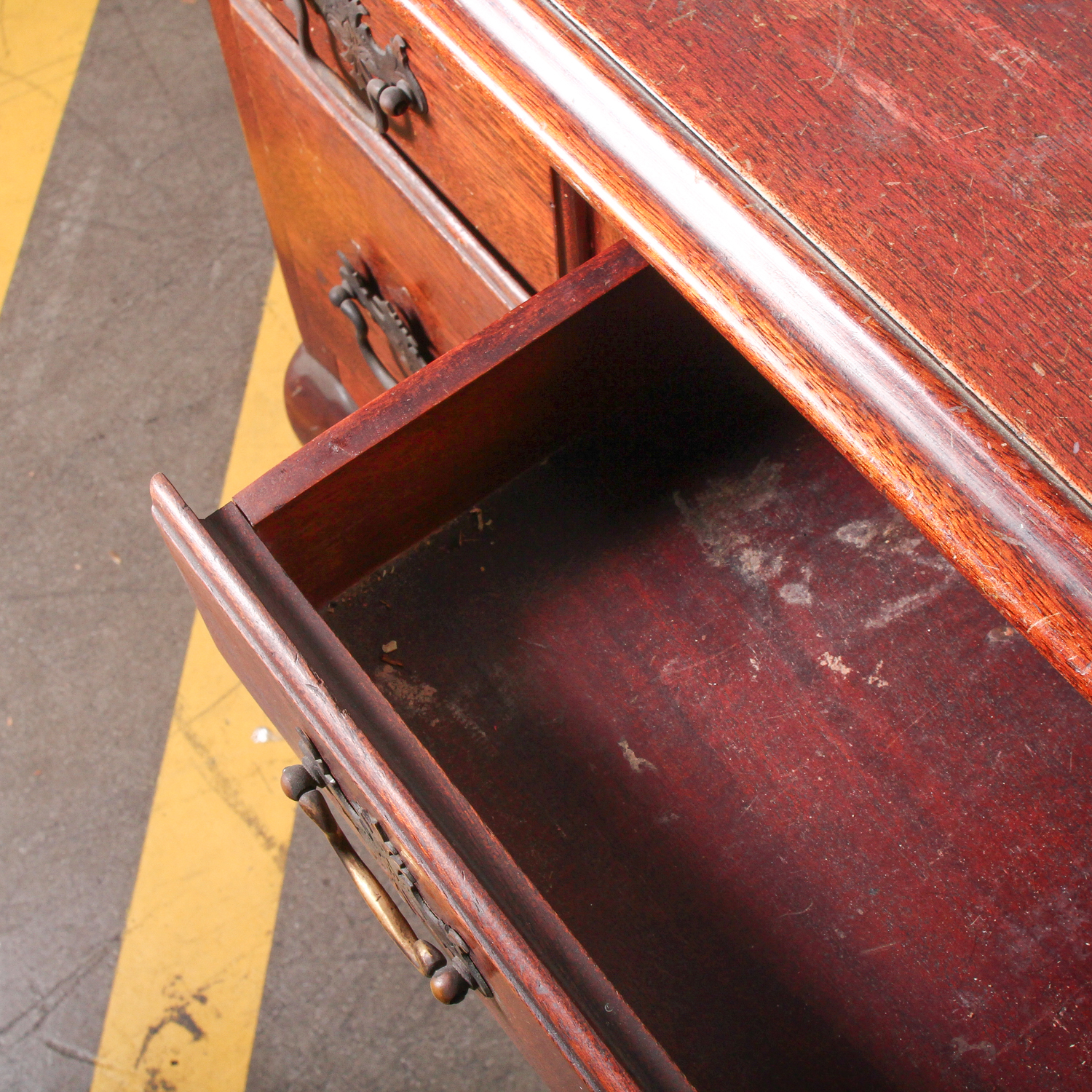 Vintage French Provincial Style Wooden Desk