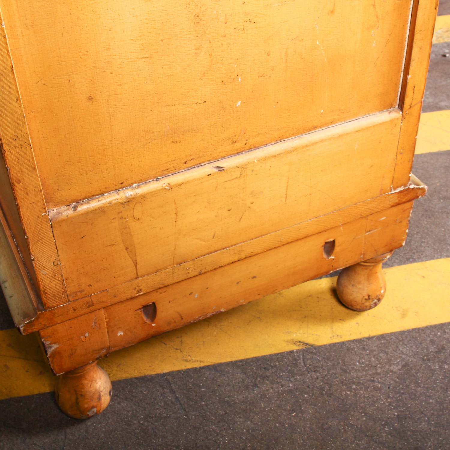 Antique Hand Painted Chest of Drawers featuring Children at Play