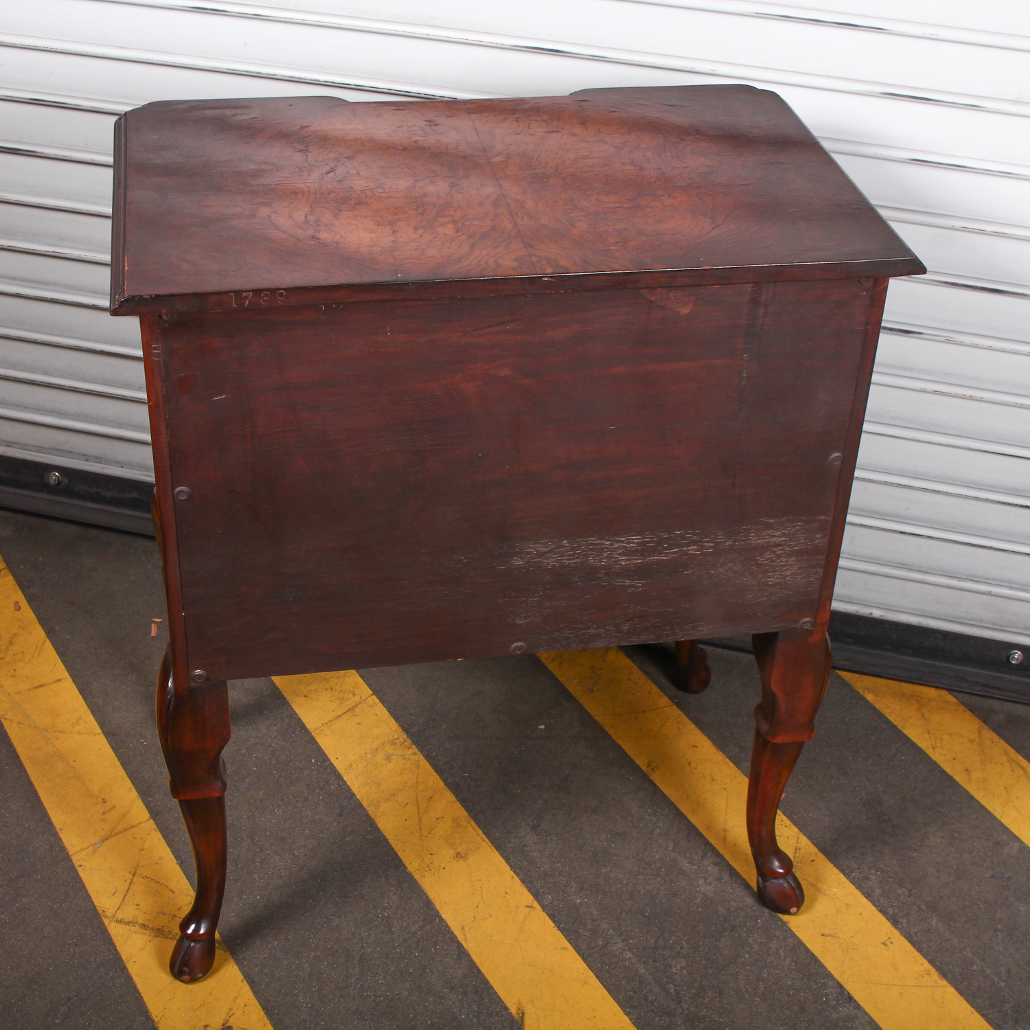 Antique Crotch Mahogany Side Table