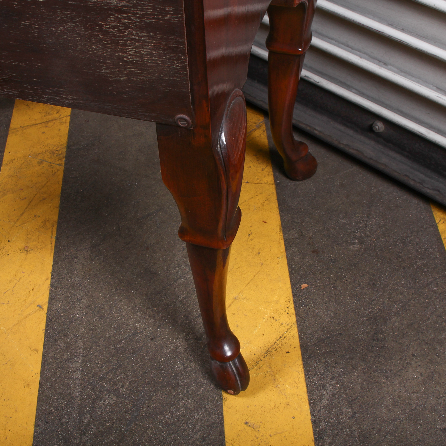 Antique Crotch Mahogany Side Table