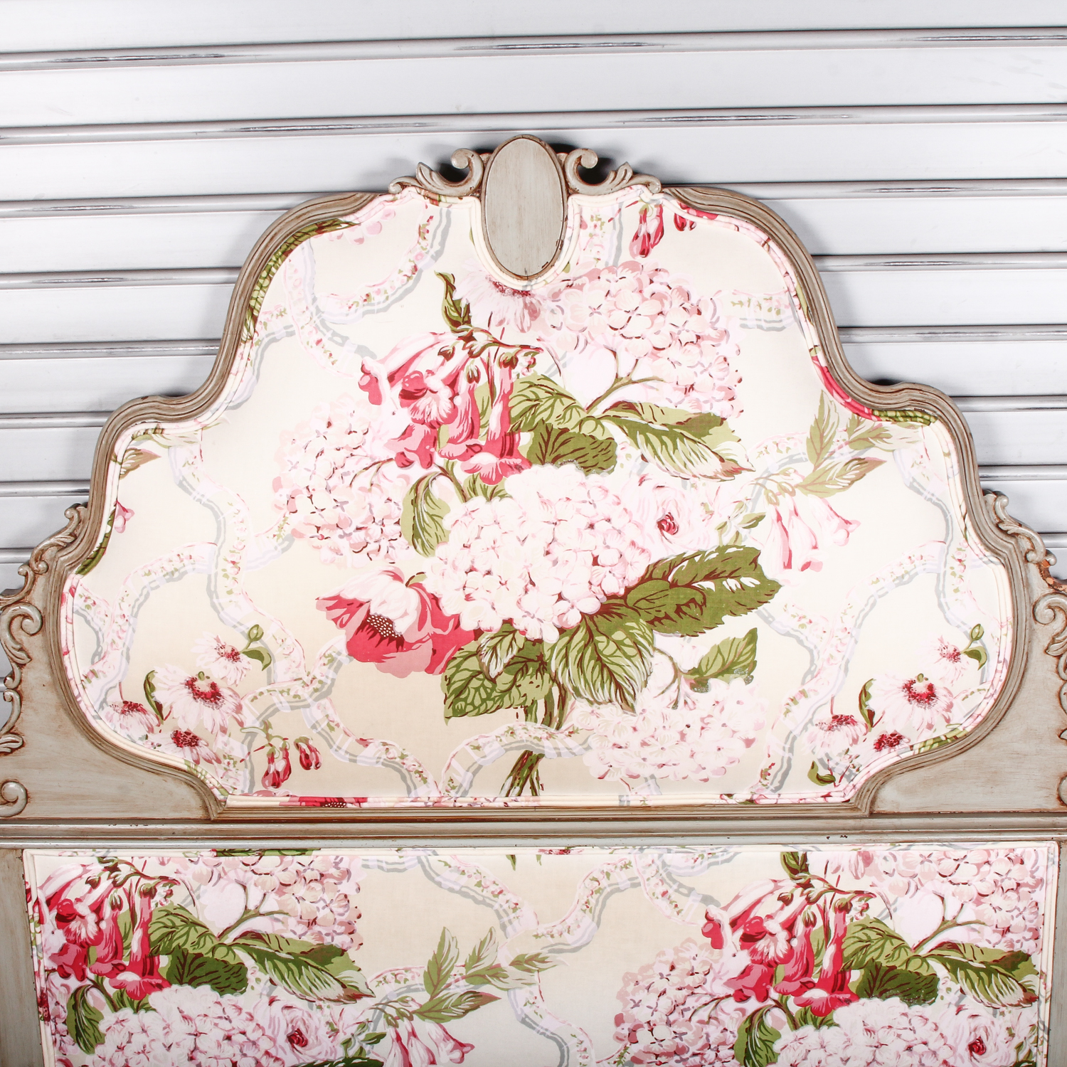Vintage Decorative Floral Twin Head Board