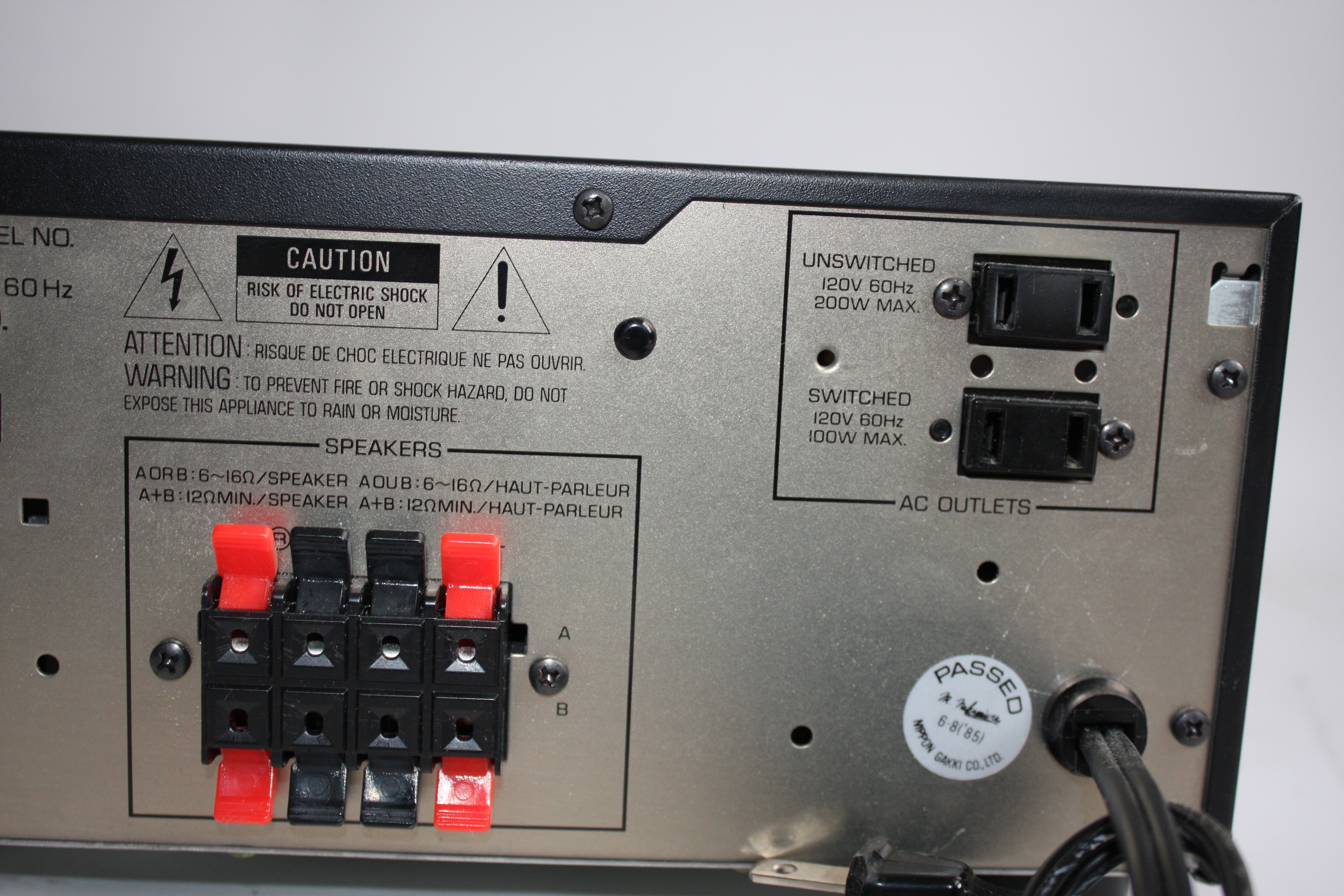 Yamaha Receiver, Sony CD Changer and KEF Speakers